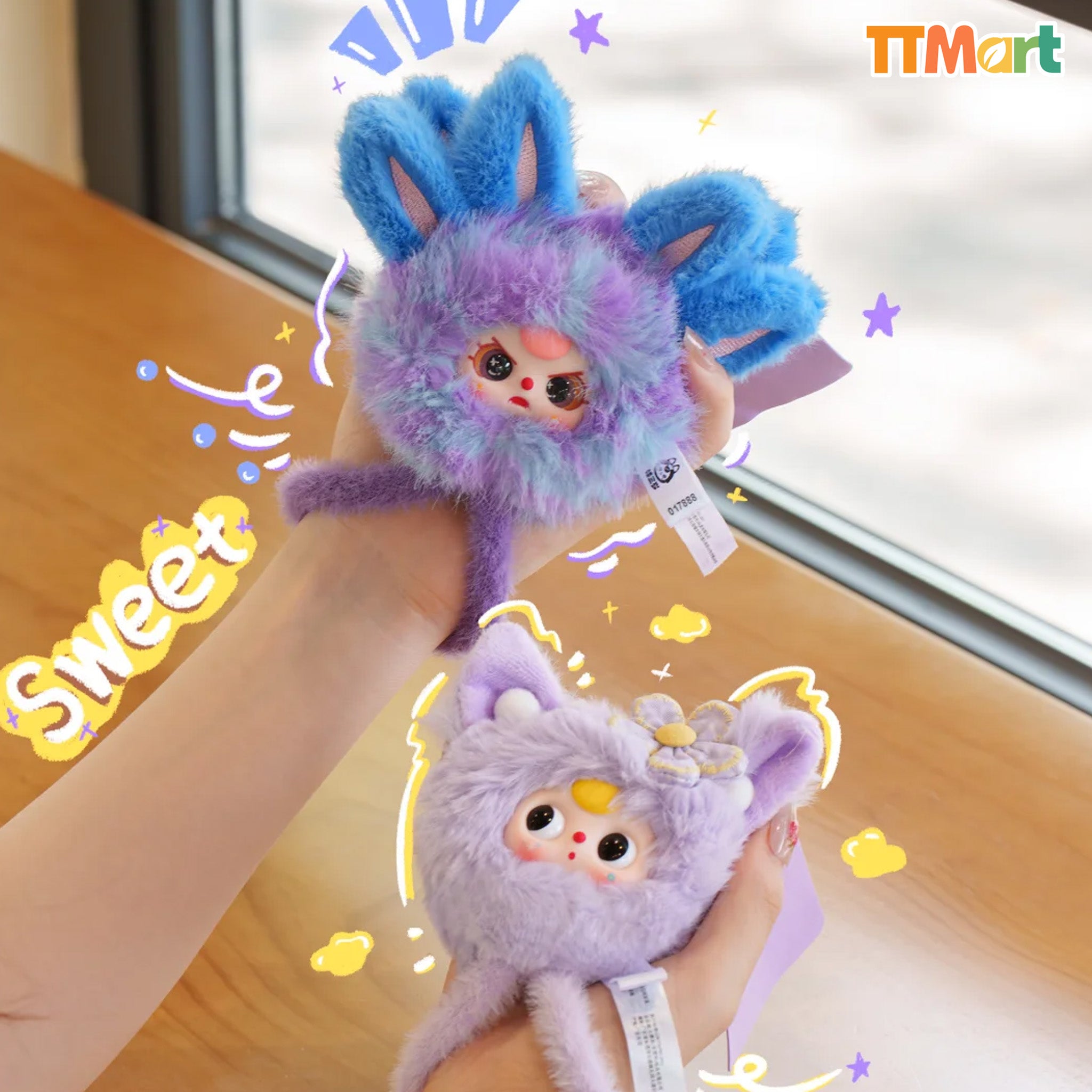 Baby Three Wrist Strap Series Plush Blind Box