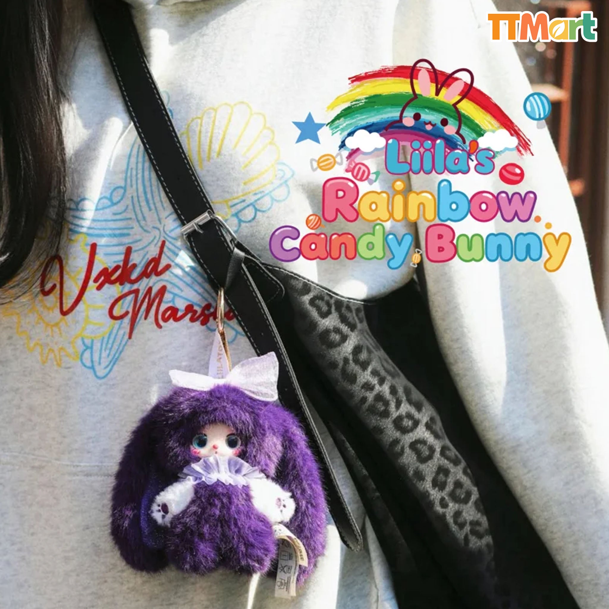 LIILA Rainbow Candy Bunny Plush Series Blind Box