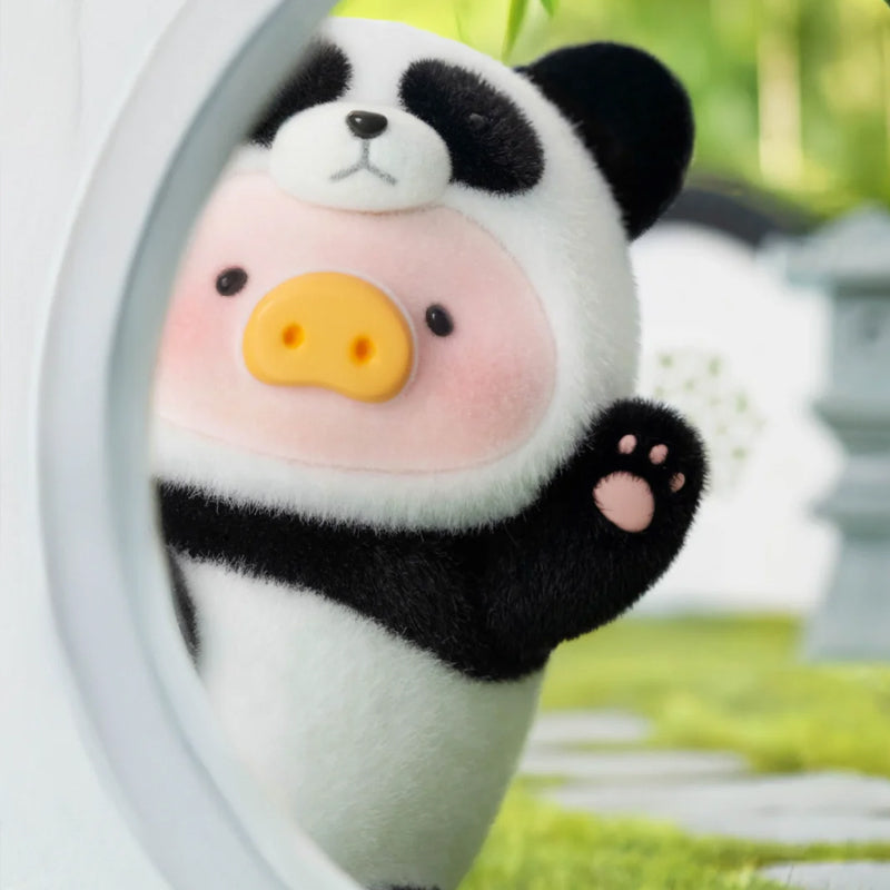 LULU THE PIGGY Panda Figure Hanging Card