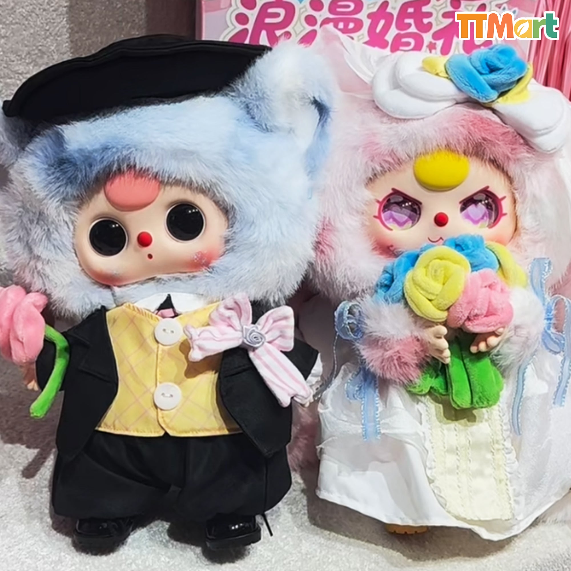Baby Three Romantic Wedding Limited Edition 400% Plush