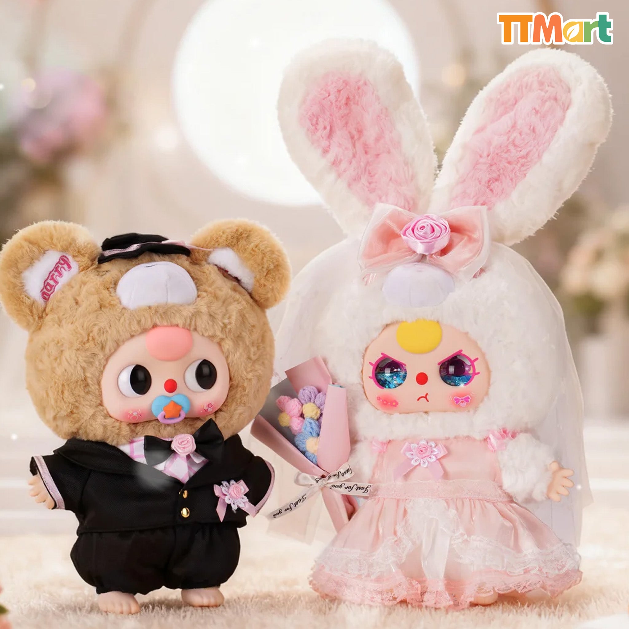 Baby Three 400% Wedding Series Plush Blind Box
