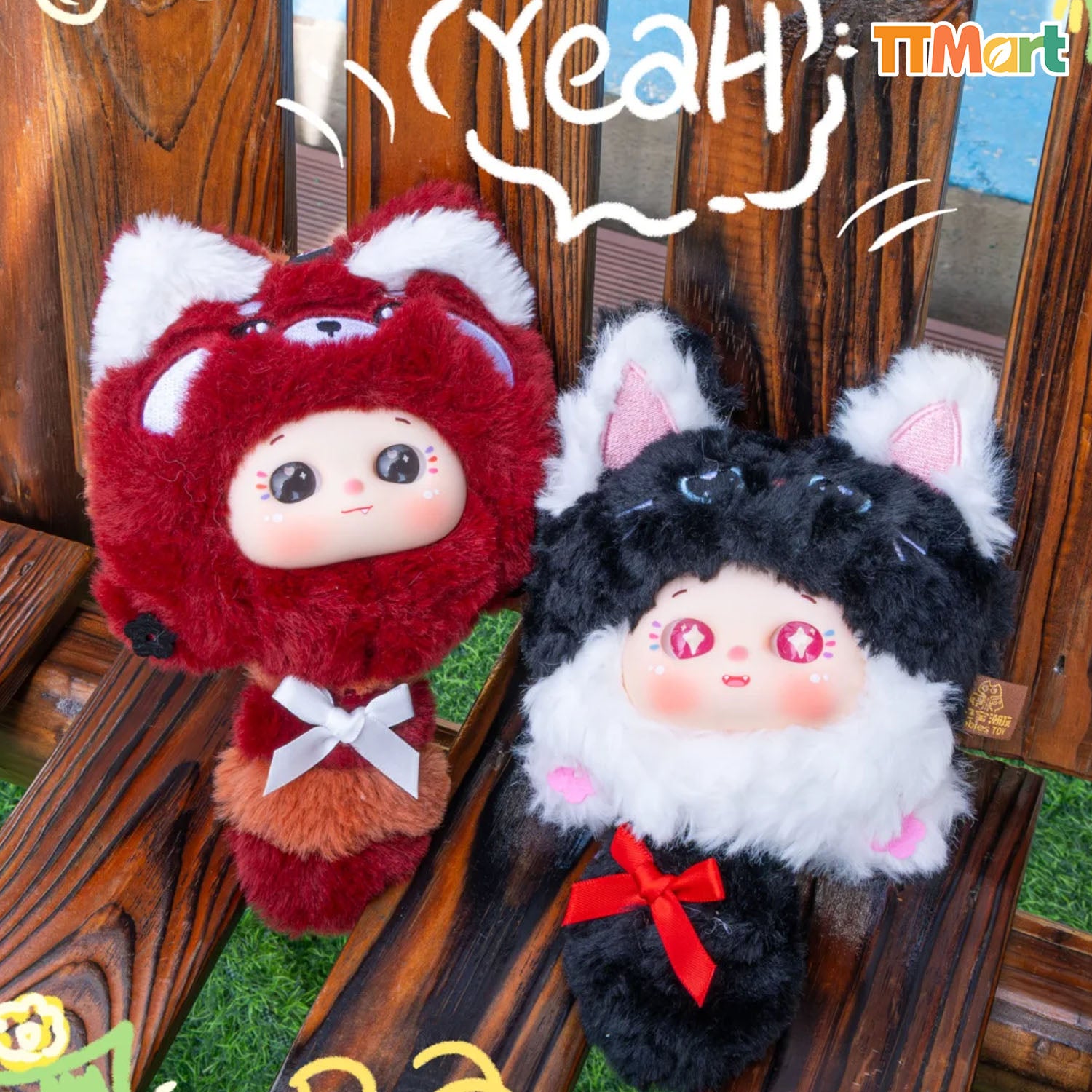 BABOO MEOW Comb Mirror Set Plush Series Blind Box
