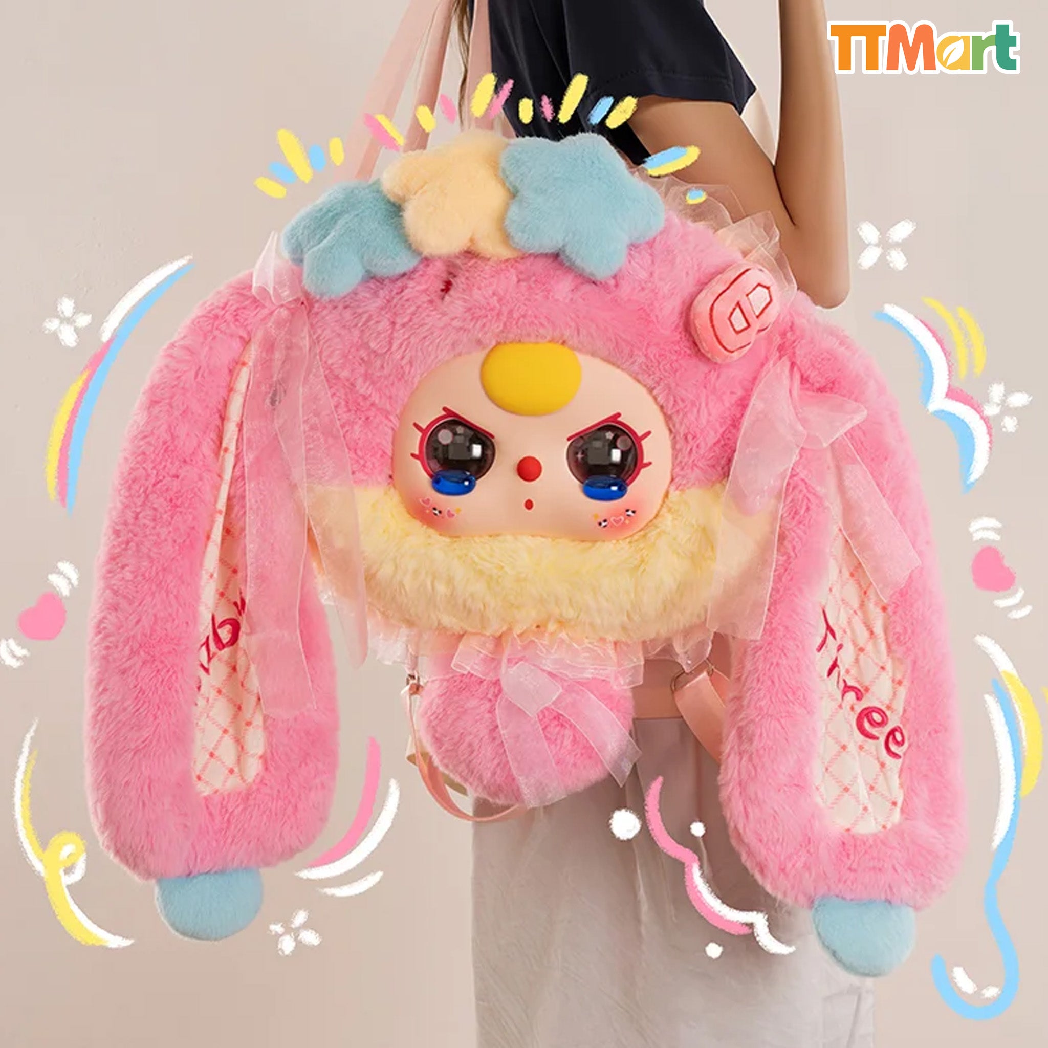 Baby Three 400% Fairy Tale World Backpack Plush Blind Box