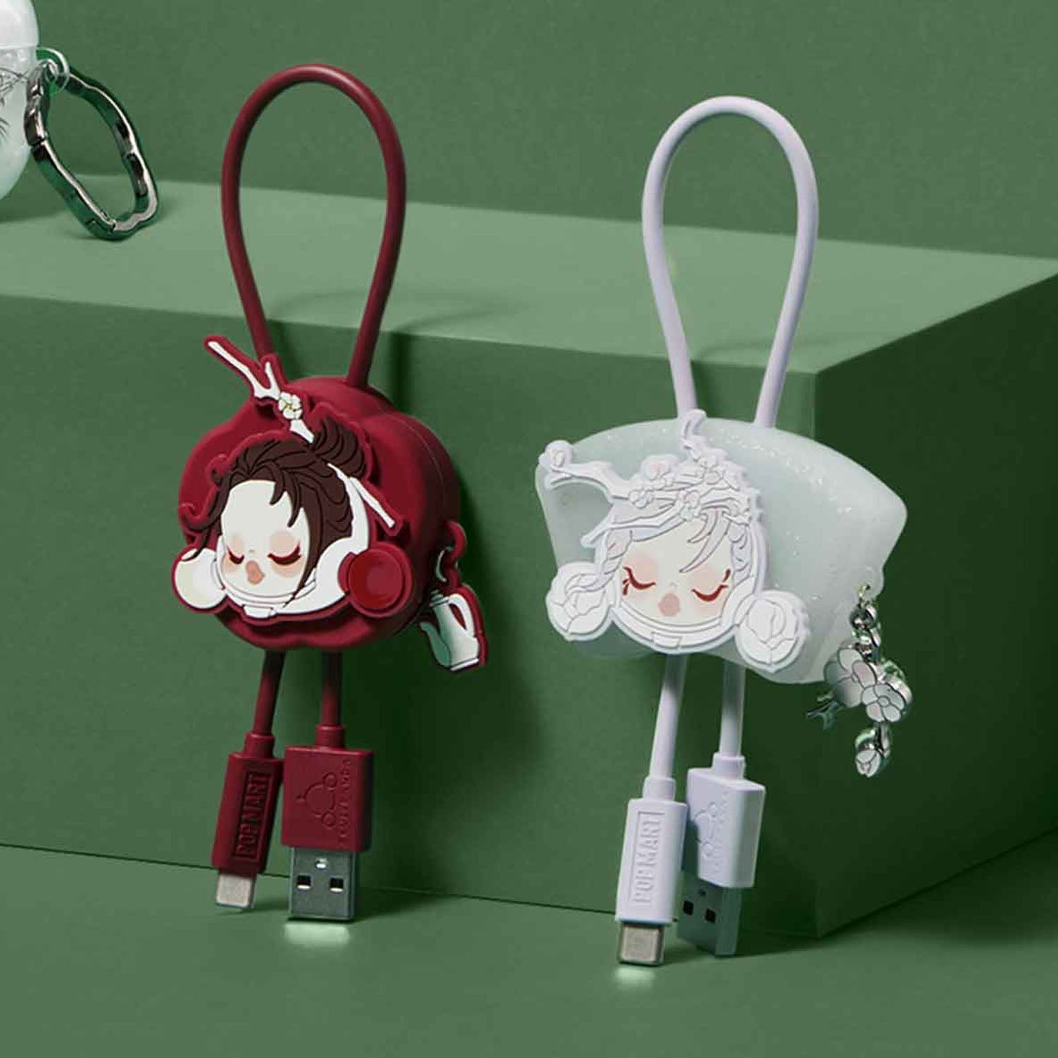 SKULLPANDA The Ink Plum Blossom Series-Cable Line Blind Box (Type-C/IPHONE)