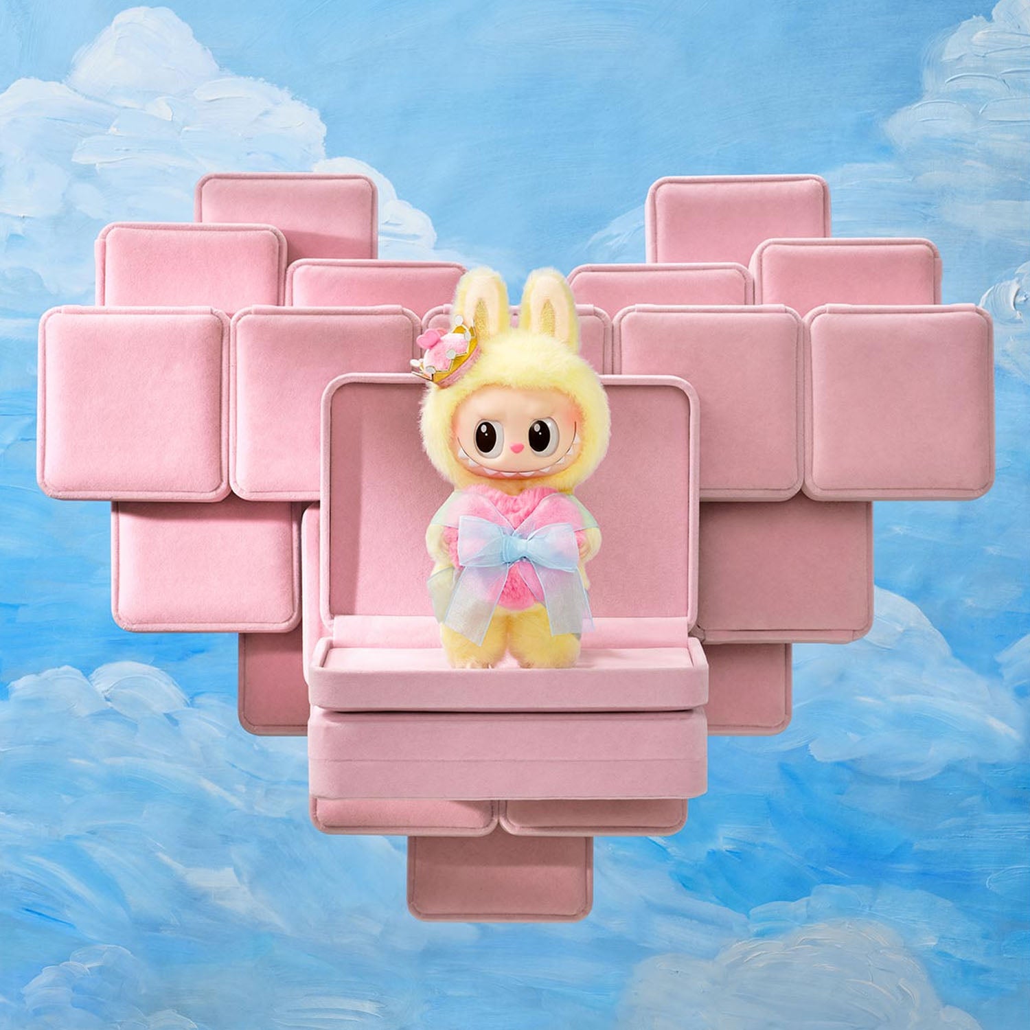 The Monsters Labubu Let's Checkmate Series The Queen Vinyl Plush Hanging Card