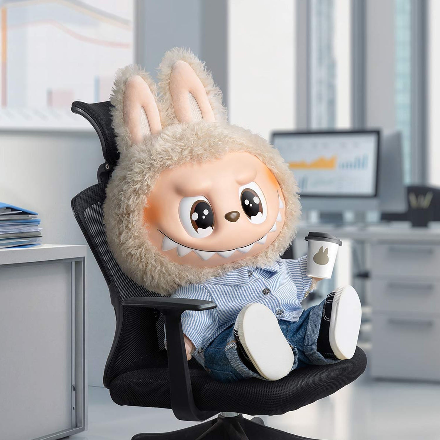 THE MONSTERS LABUBU Flip With Me Vinyl Plush Doll