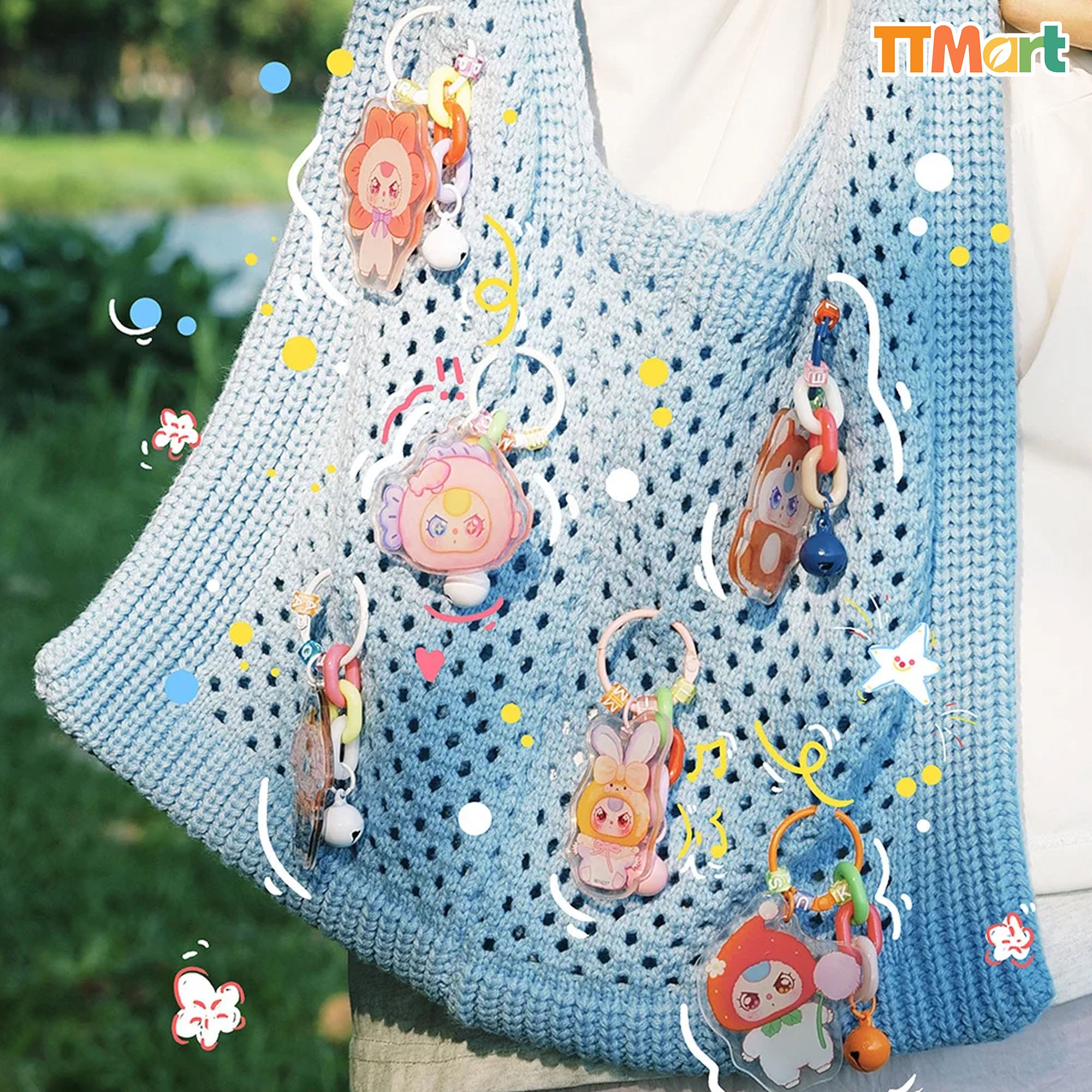 Baby Three Acrylic Charm Keychain Series Blind Bag