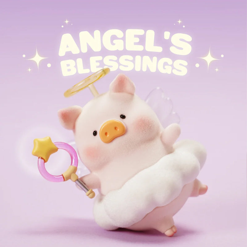 LULU THE PIGGY Angel‘s Blessings Figure Hanging Card