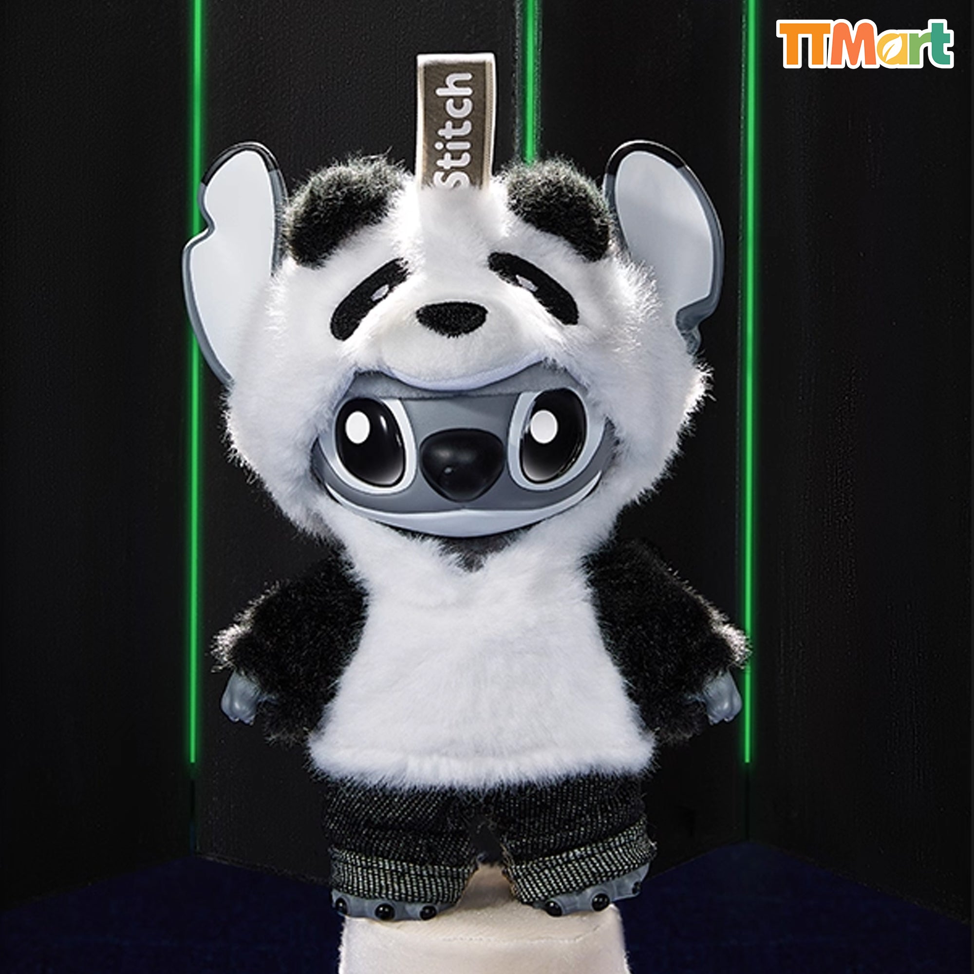 STITCH Panda Vinyl Plush Hanging Card