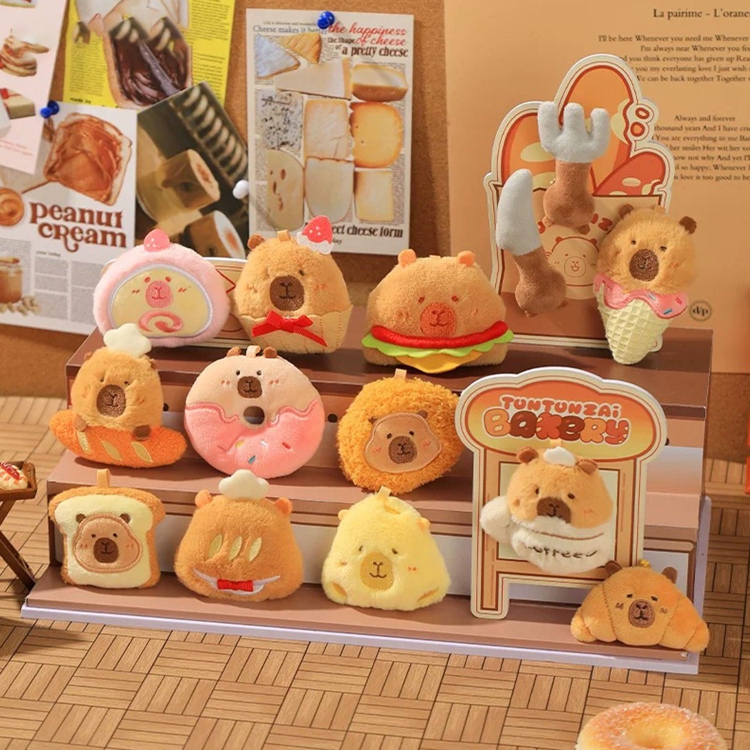 【MEE】TUNTUNZAI Capibara Mini Plush Magnet Series Blind Bag