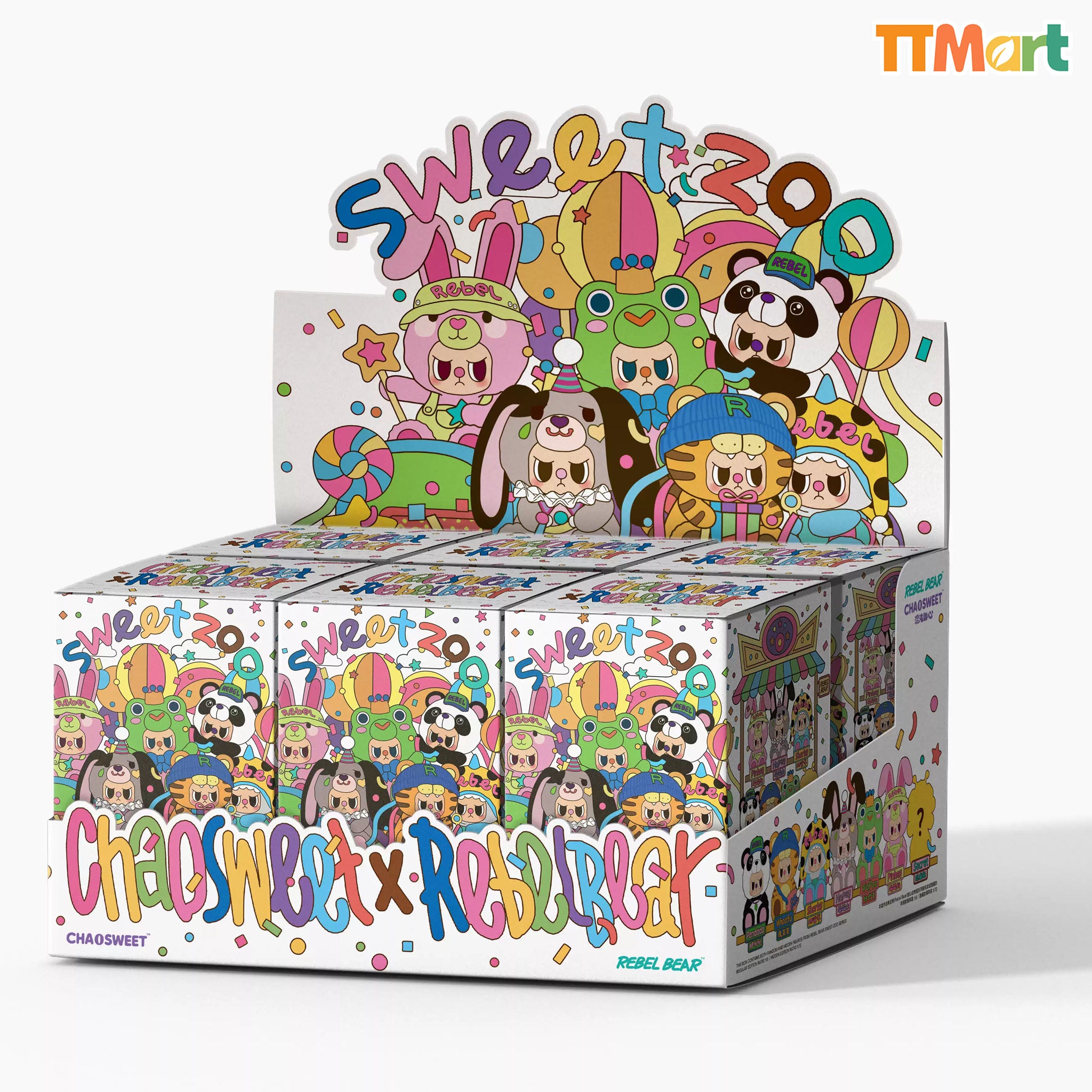 REBEL BEAR Sweet Zoo Series Plush Blind Box