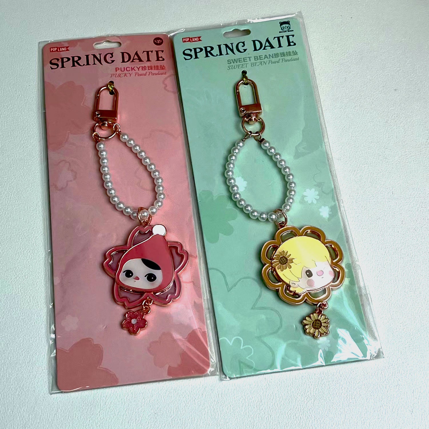 POP LAND Limited Keychian Sweet Bean/SKULLPANDA/PUCKY