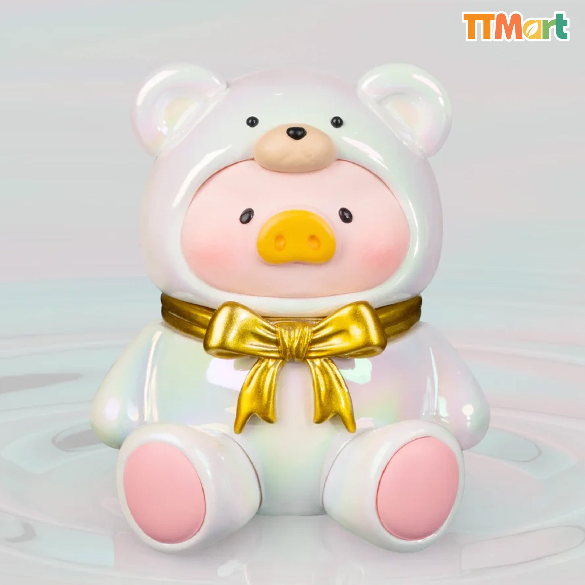 LULU THE PIGGY Mozart's Canon Teddy Mini Hanging Card