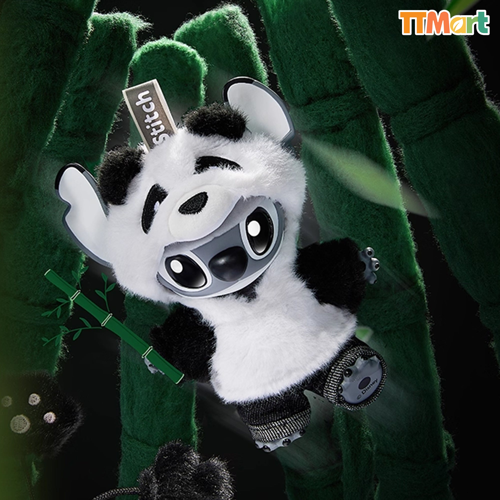 STITCH Panda Vinyl Plush Hanging Card