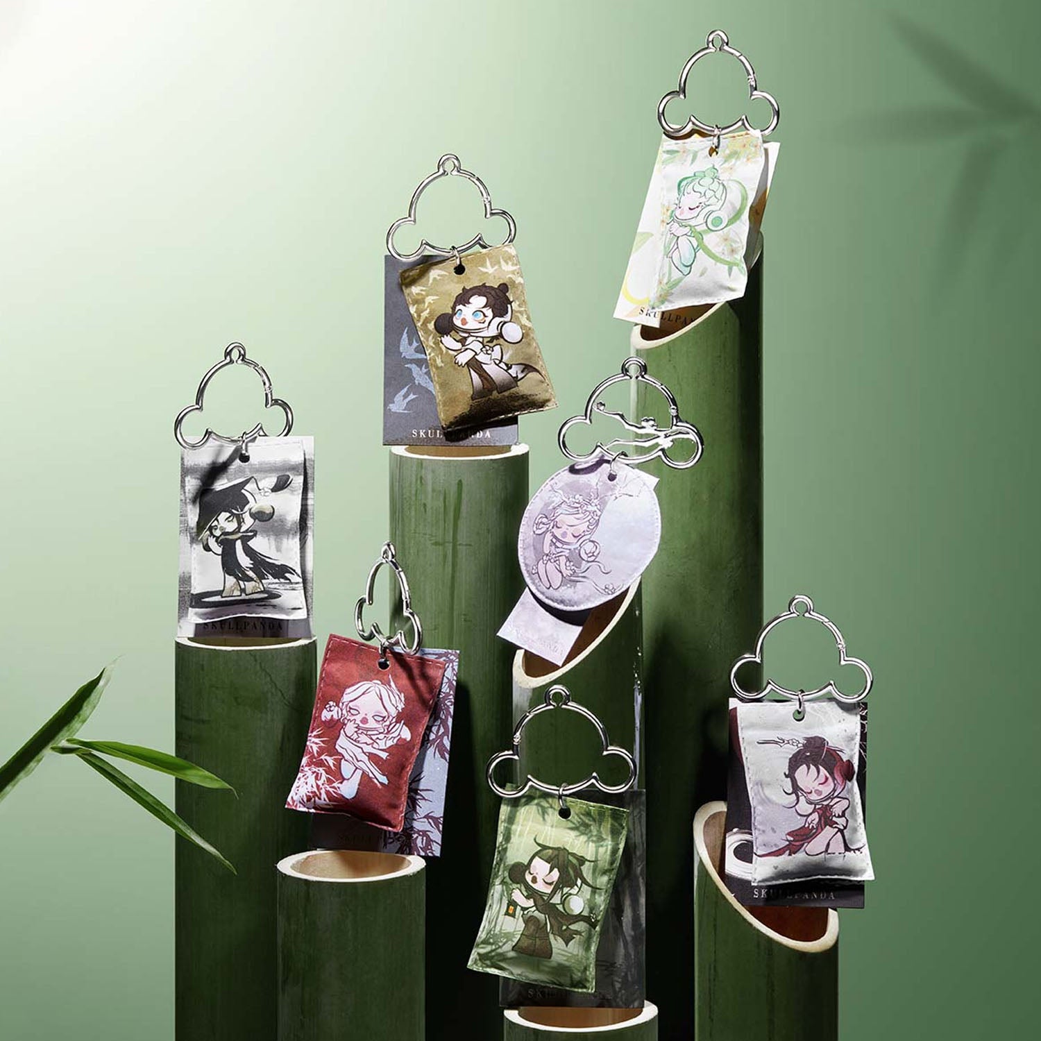 SKULLPANDA The Ink Plum Blossom Series Sachet Pendant Blind Box