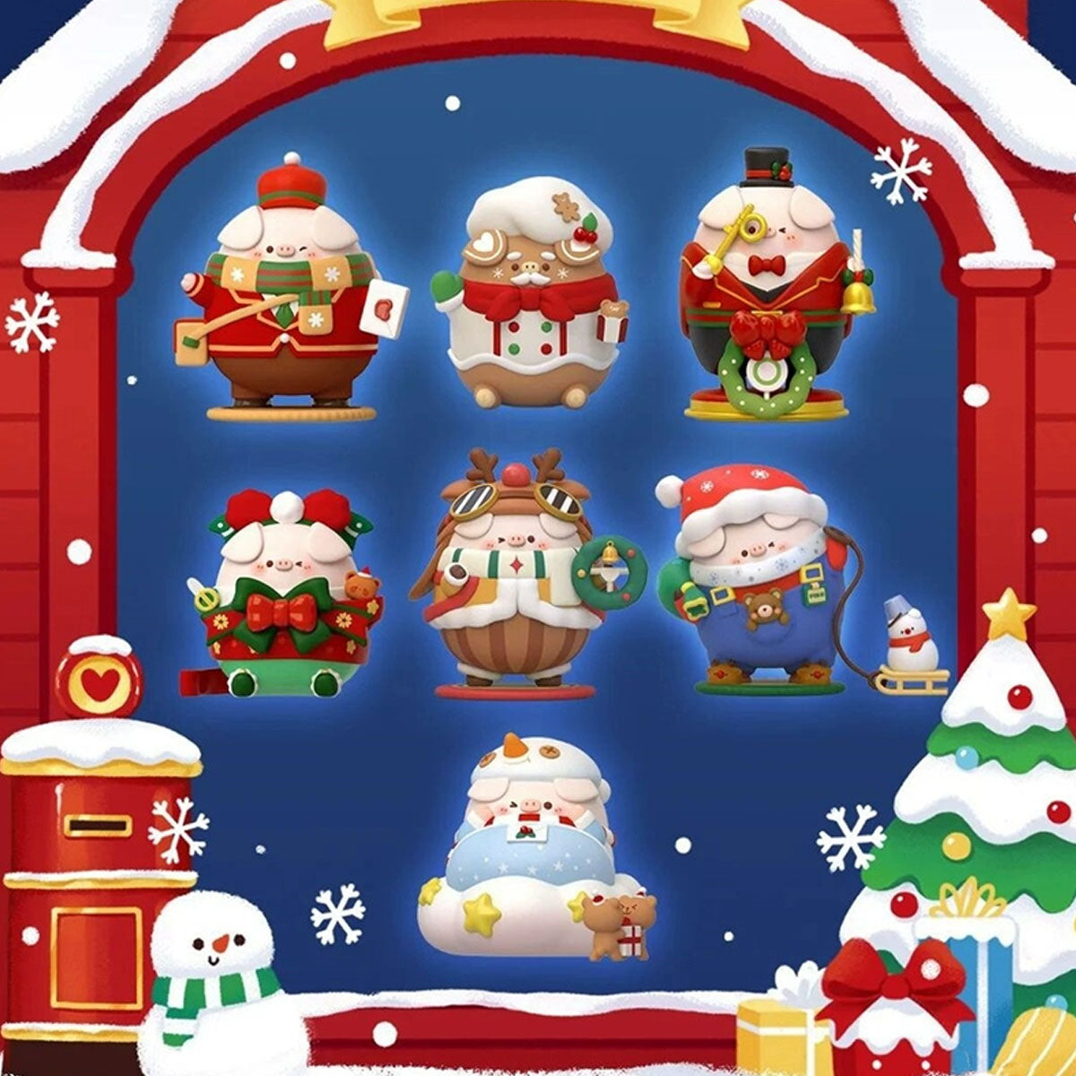 PIKO PIG Happy Christmas Company Series Confirmed Box