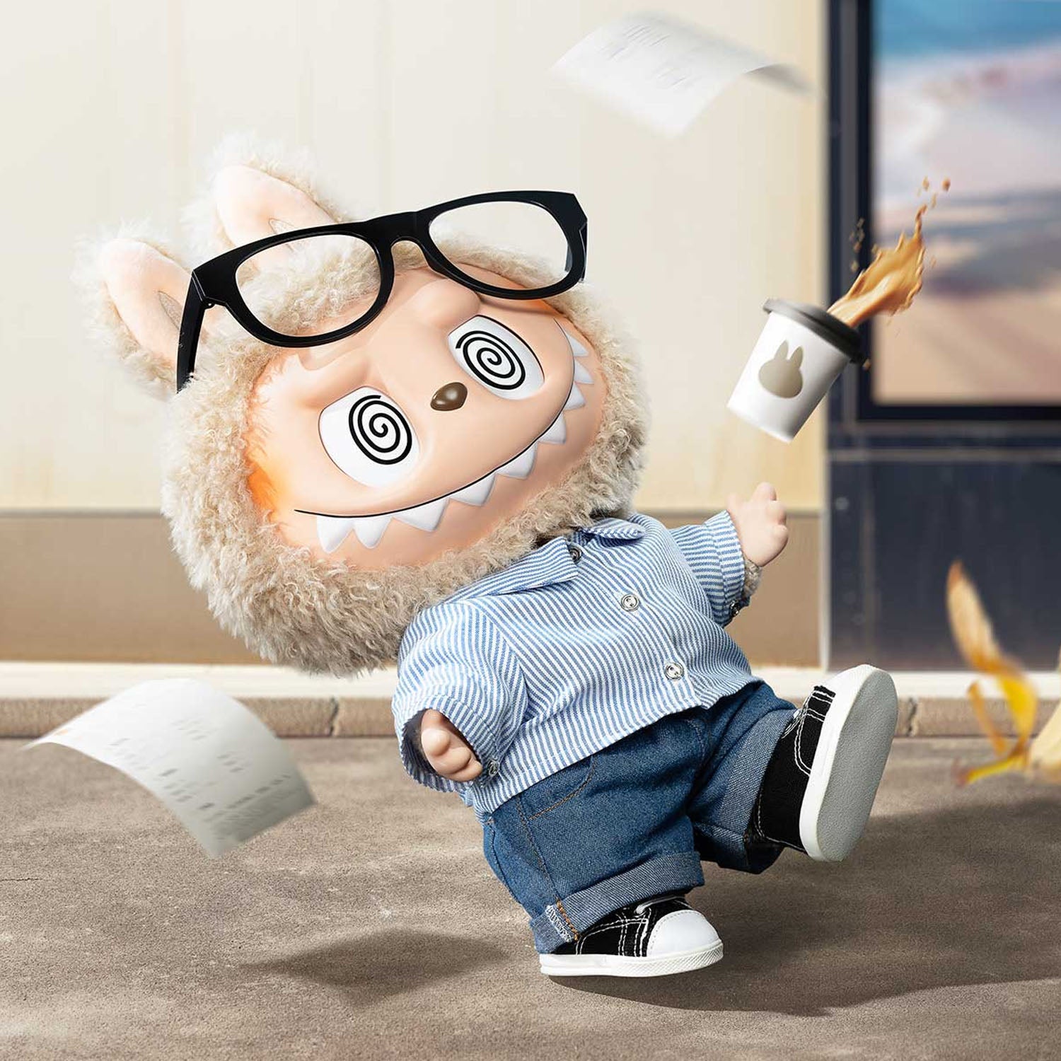 THE MONSTERS LABUBU Flip With Me Vinyl Plush Doll