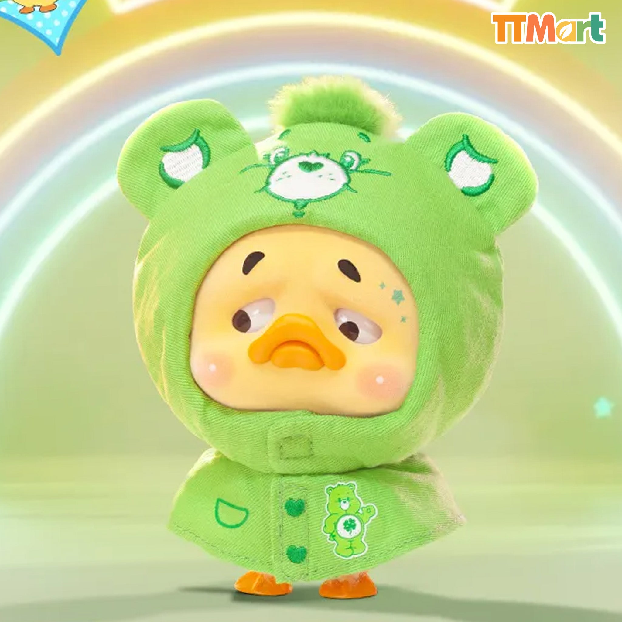 UPSETDUCK X Care Bears Neon Sweetheart Duck Series Plush Blind Box