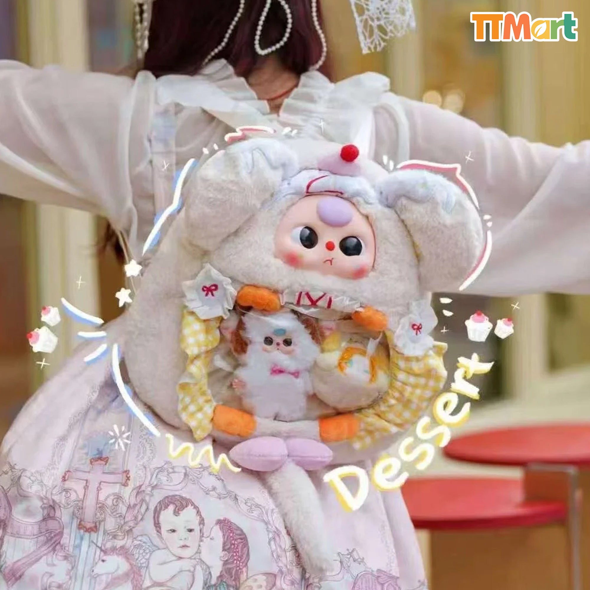 Baby Three 400% Itabag Backpack Plush Series Blind Box