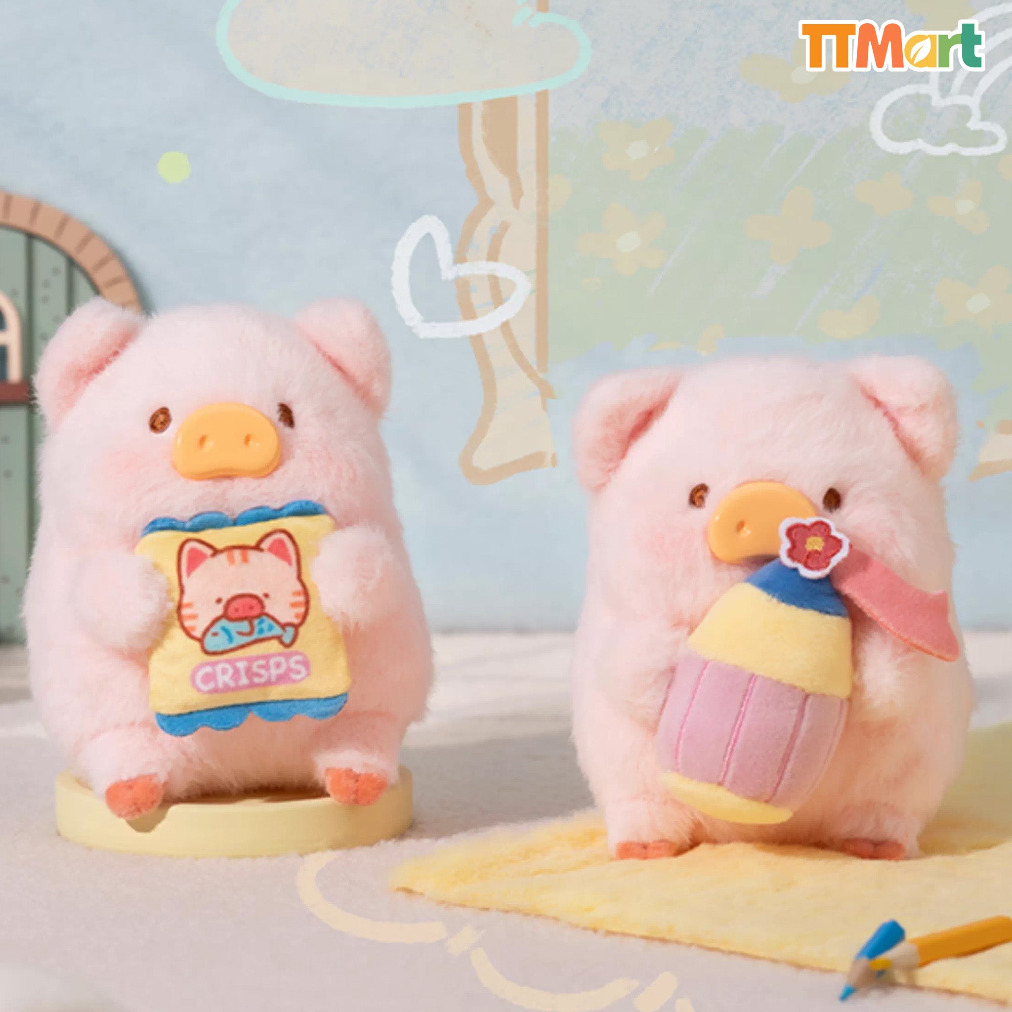 LULU THE PIGGY Come Play Series Plush Keychain Blind Box