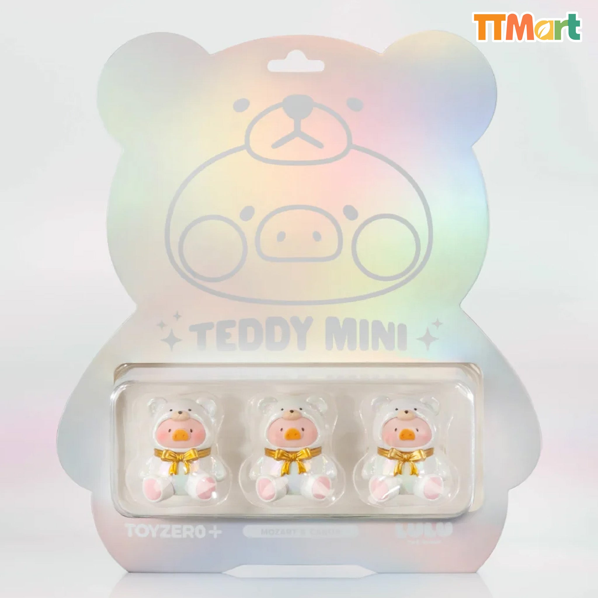 LULU THE PIGGY Mozart's Canon Teddy Mini Hanging Card