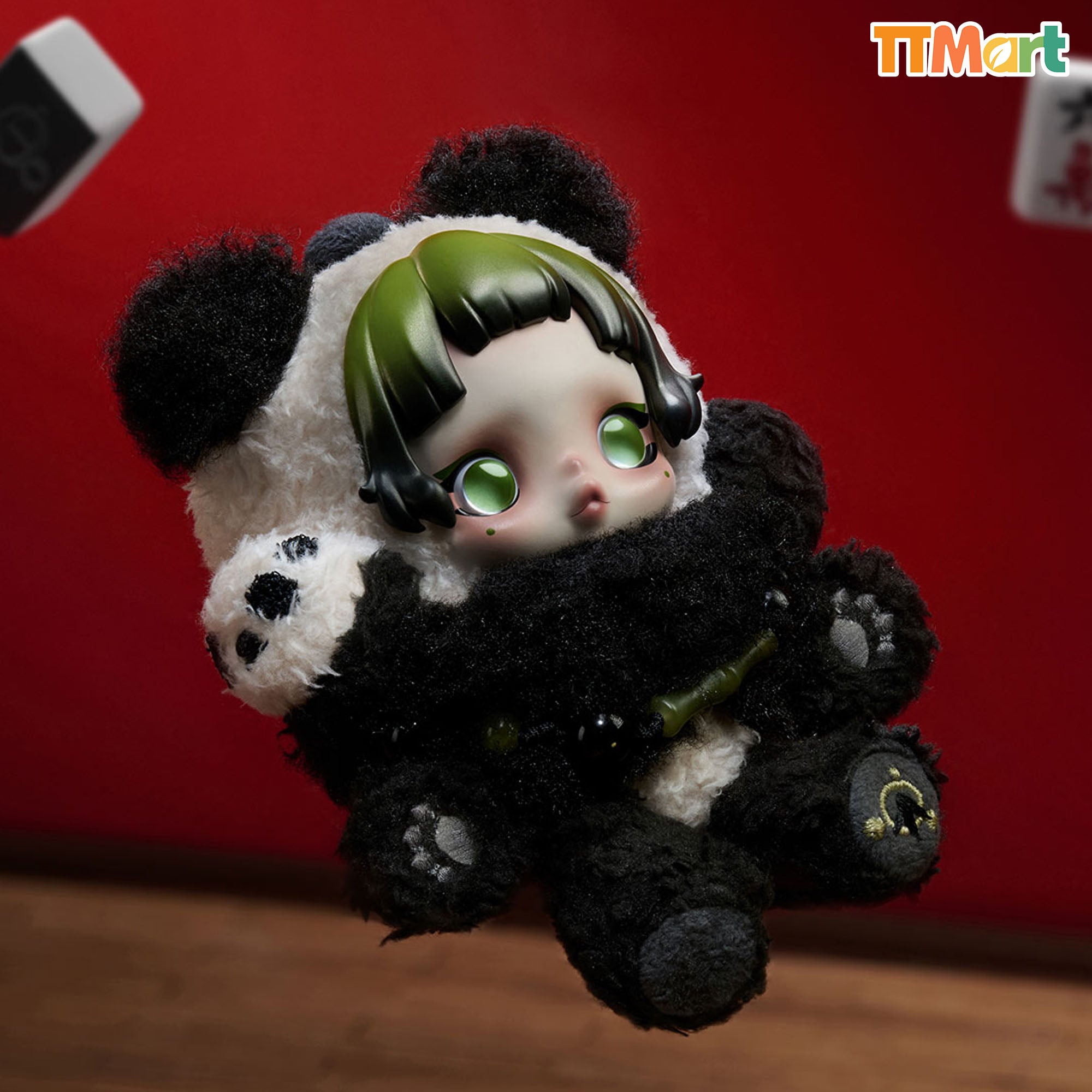 SKULLPANDA Lazy Panda Plush Doll Pendant