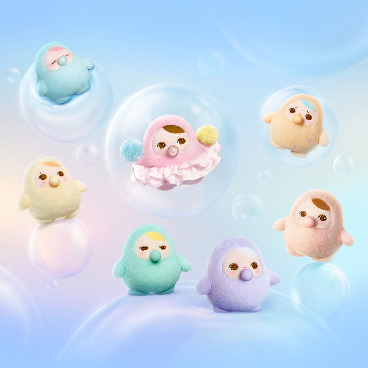 PUCKY Beanie Bubble Up Series Plush Pendant Blind Box