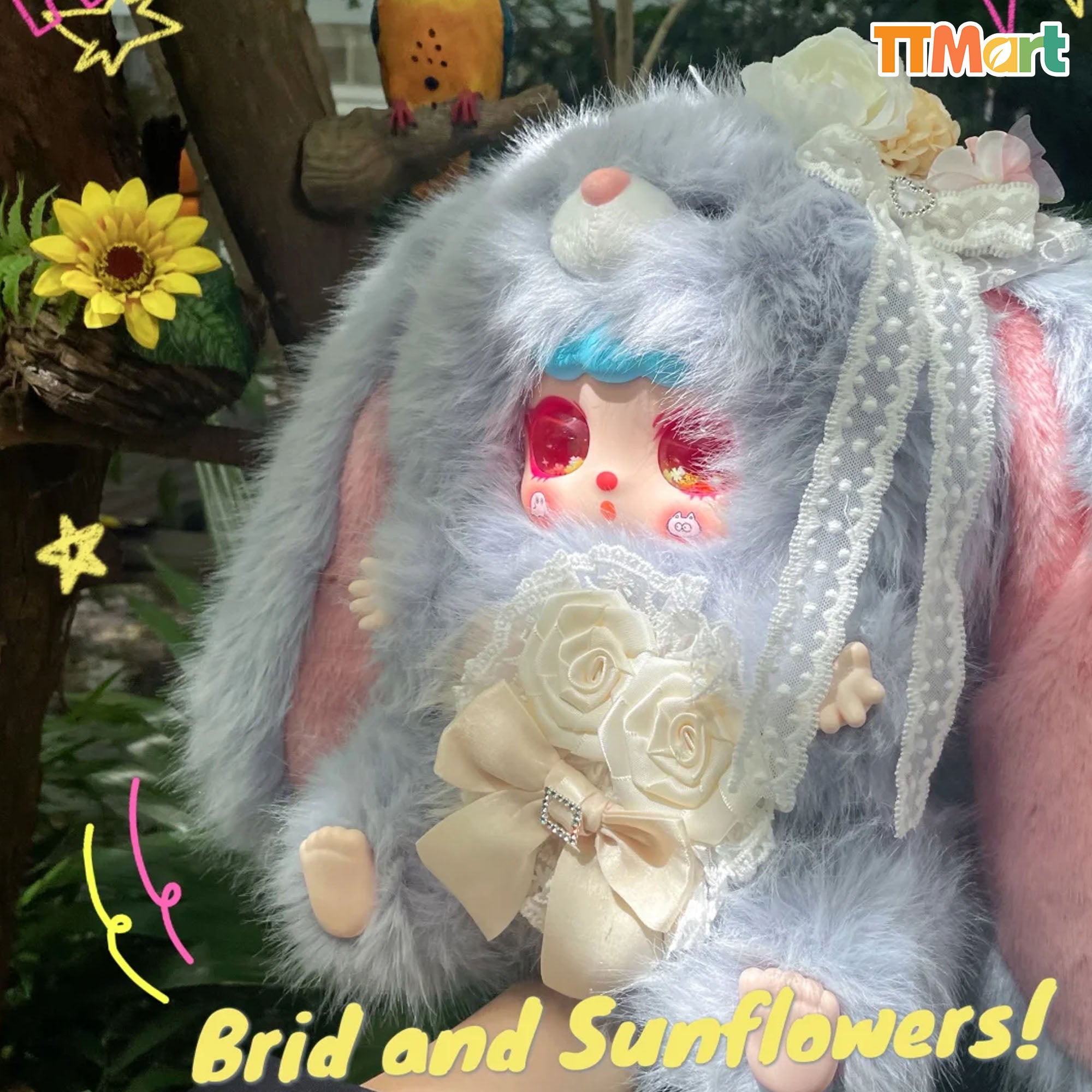 Nai Fu Bunny 600% V1 Plush Series Blind Box