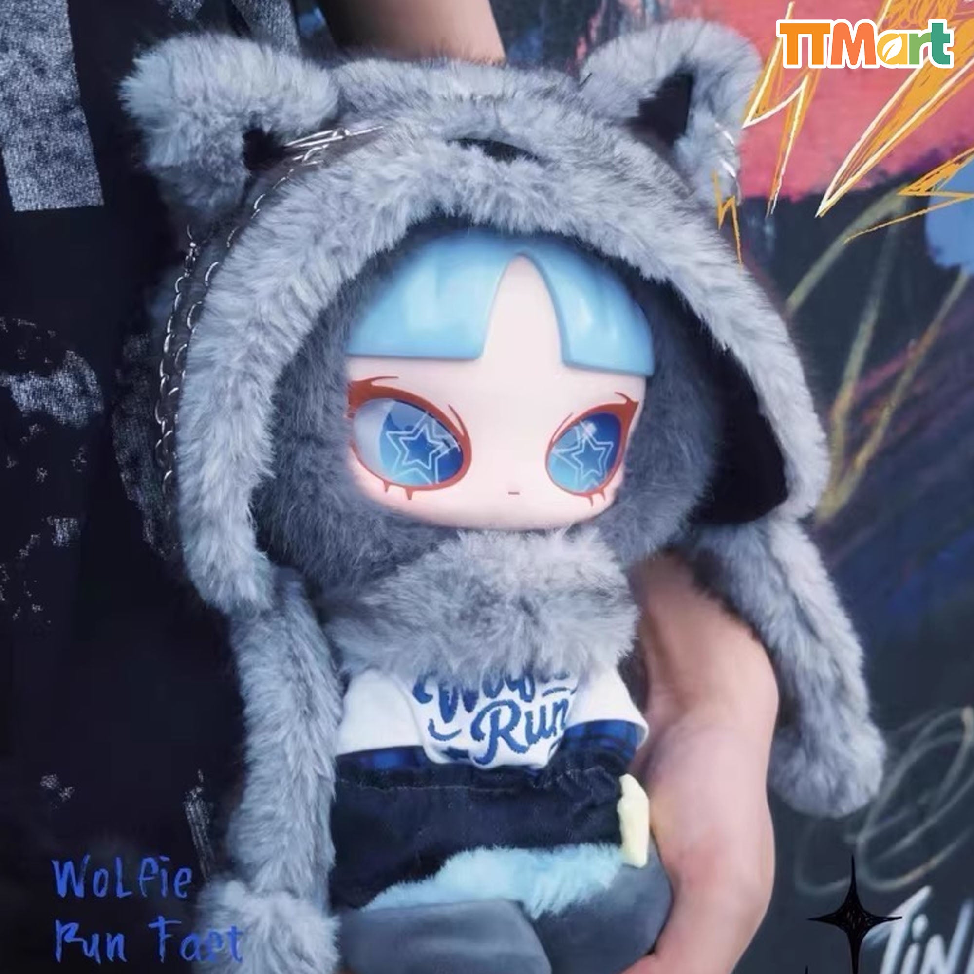INNS Wolfie Run Fast Plush Comfirmed Box