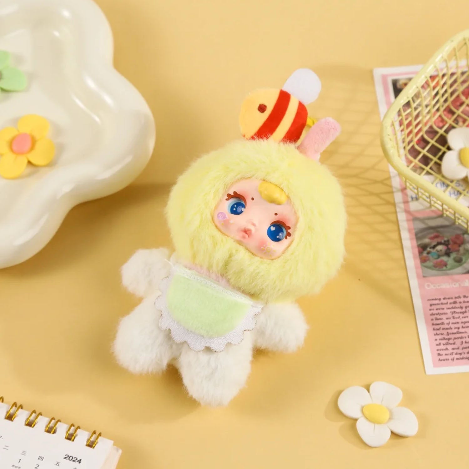 MM Milk Candy Cololful Fruit Plush Pendant Keychain Series Blind Box