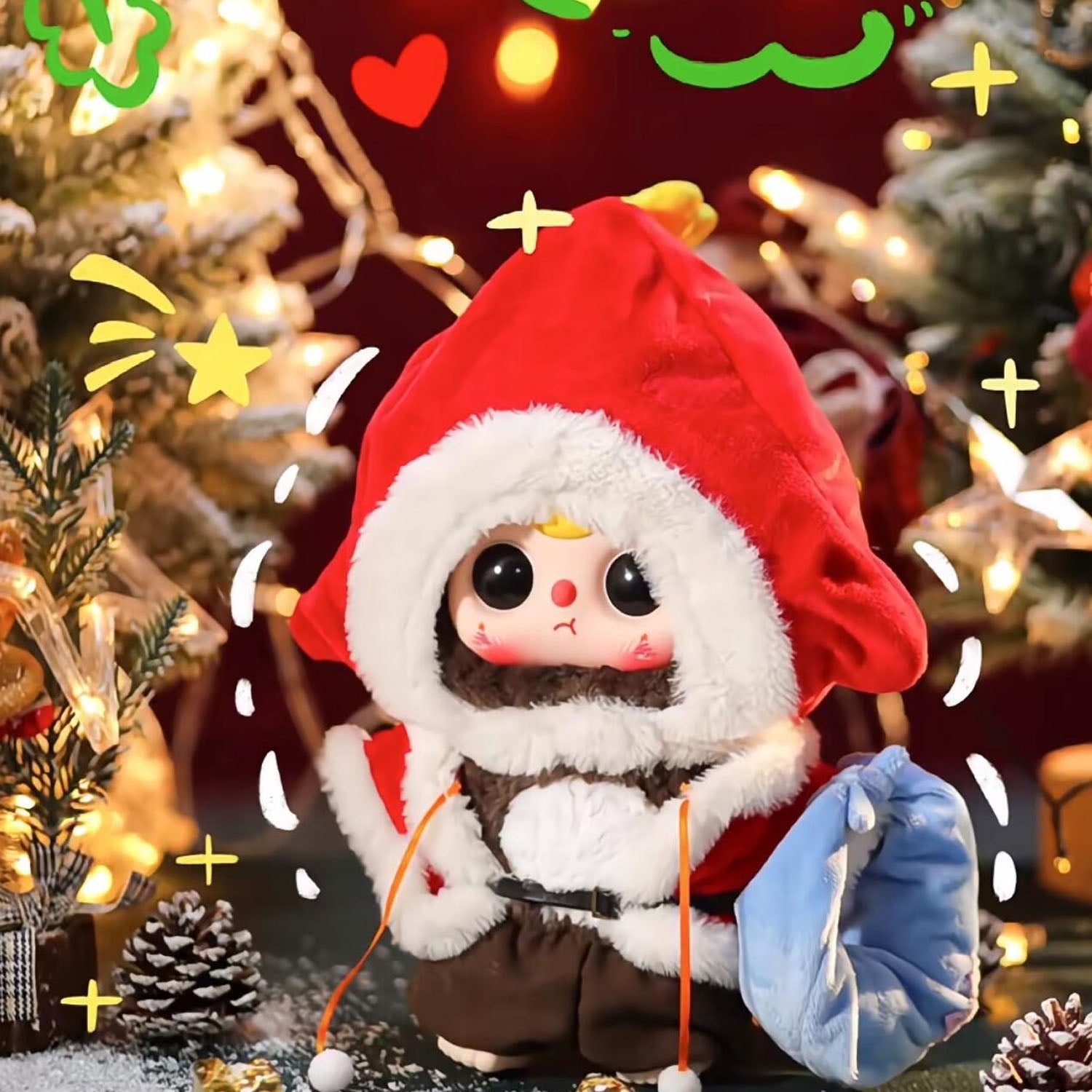 Baby Three Christmas 400% Limited Plush Series Blind Box