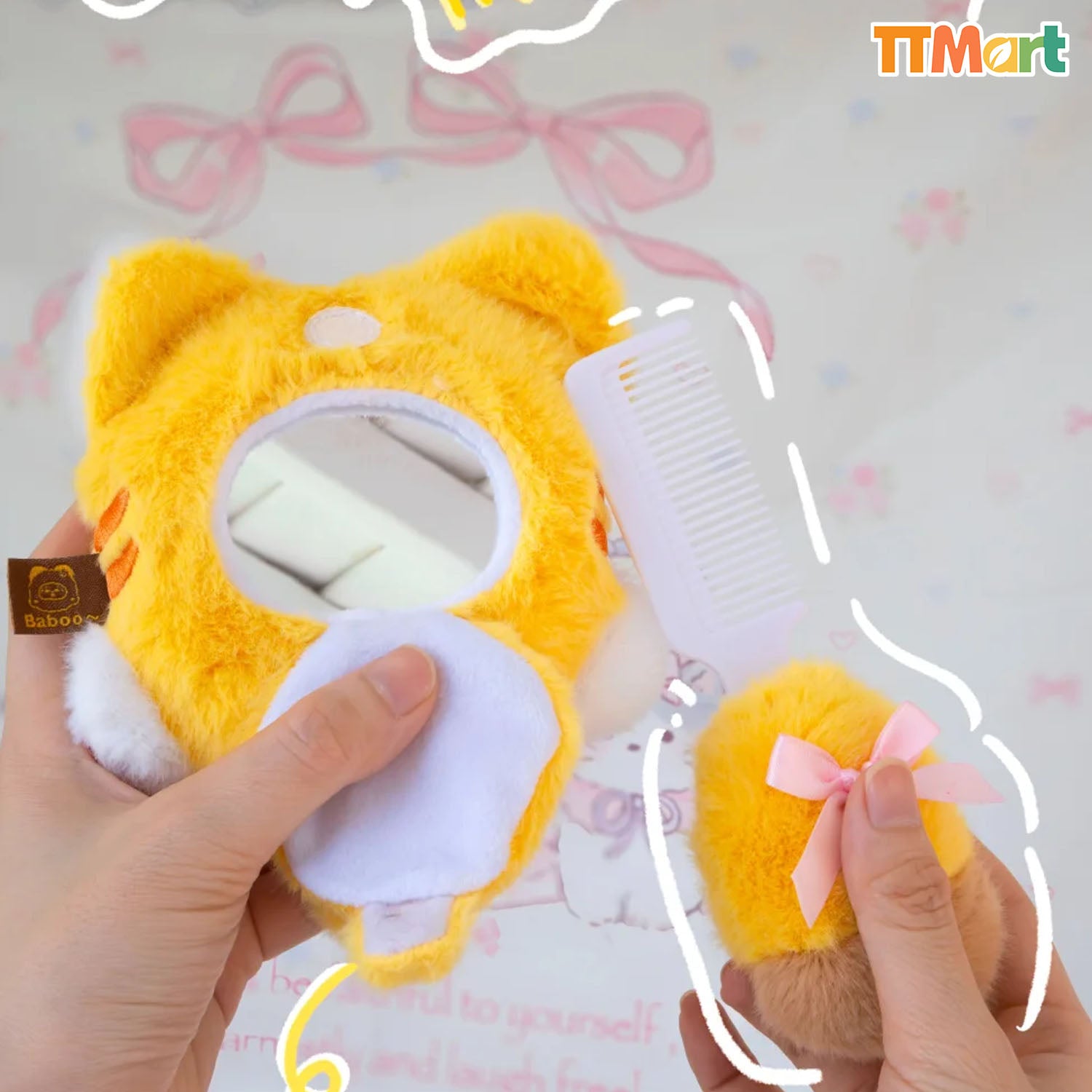 BABOO MEOW Comb Mirror Set Plush Series Blind Box