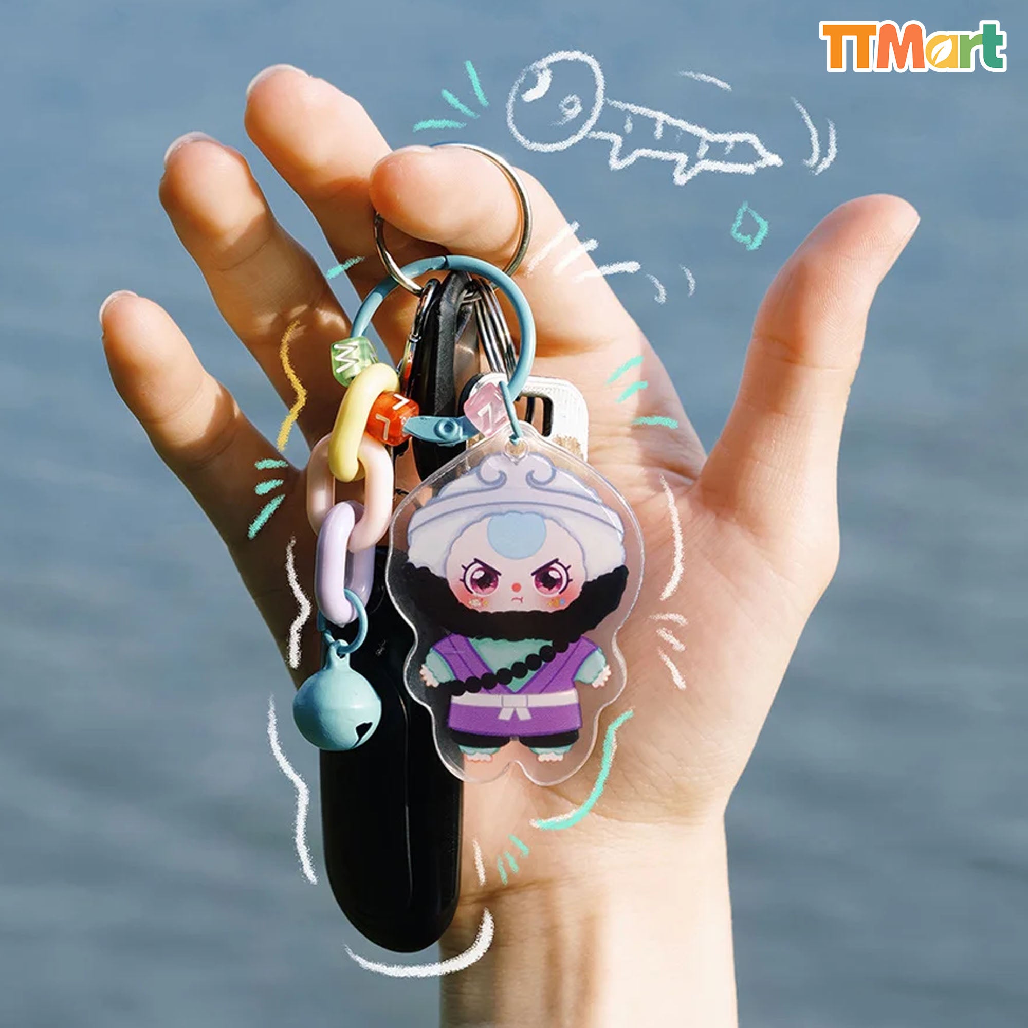 Baby Three Acrylic Charm Keychain Series Blind Bag