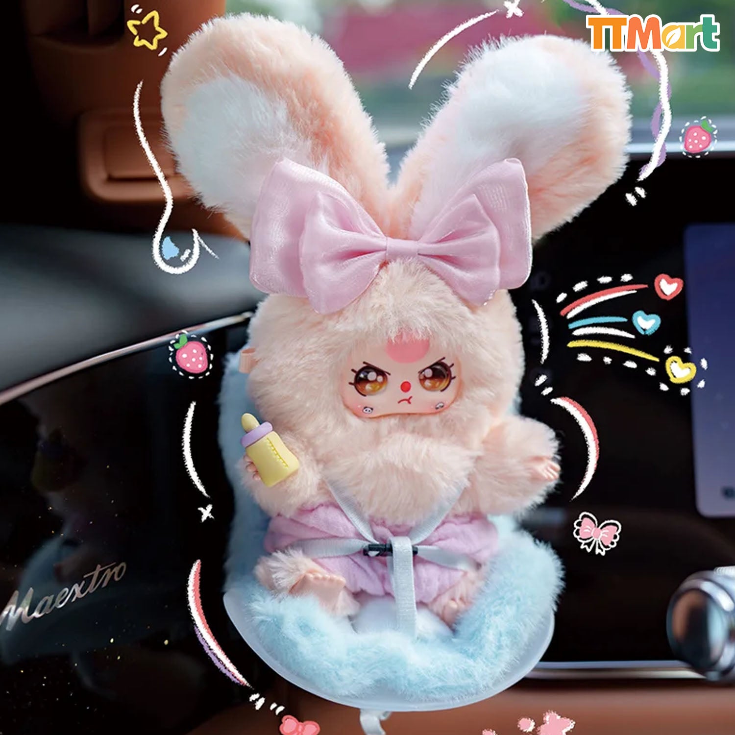 Baby Three Vehicle Mounted Baby Plush Series Blind Box