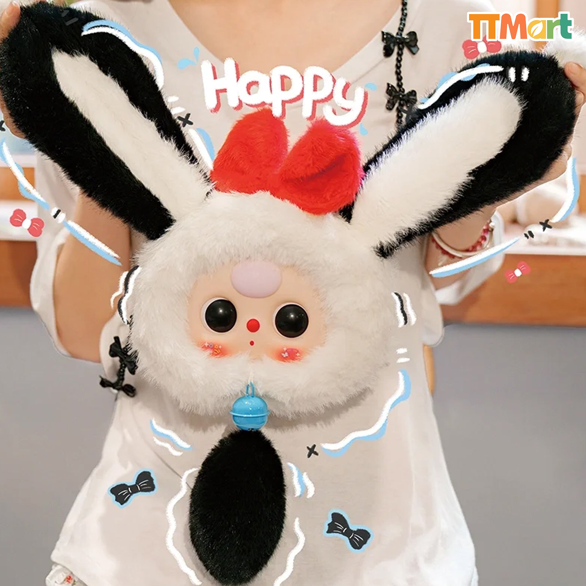 Baby Three Lucky Rabbit Zipper Bag Series Blind Box