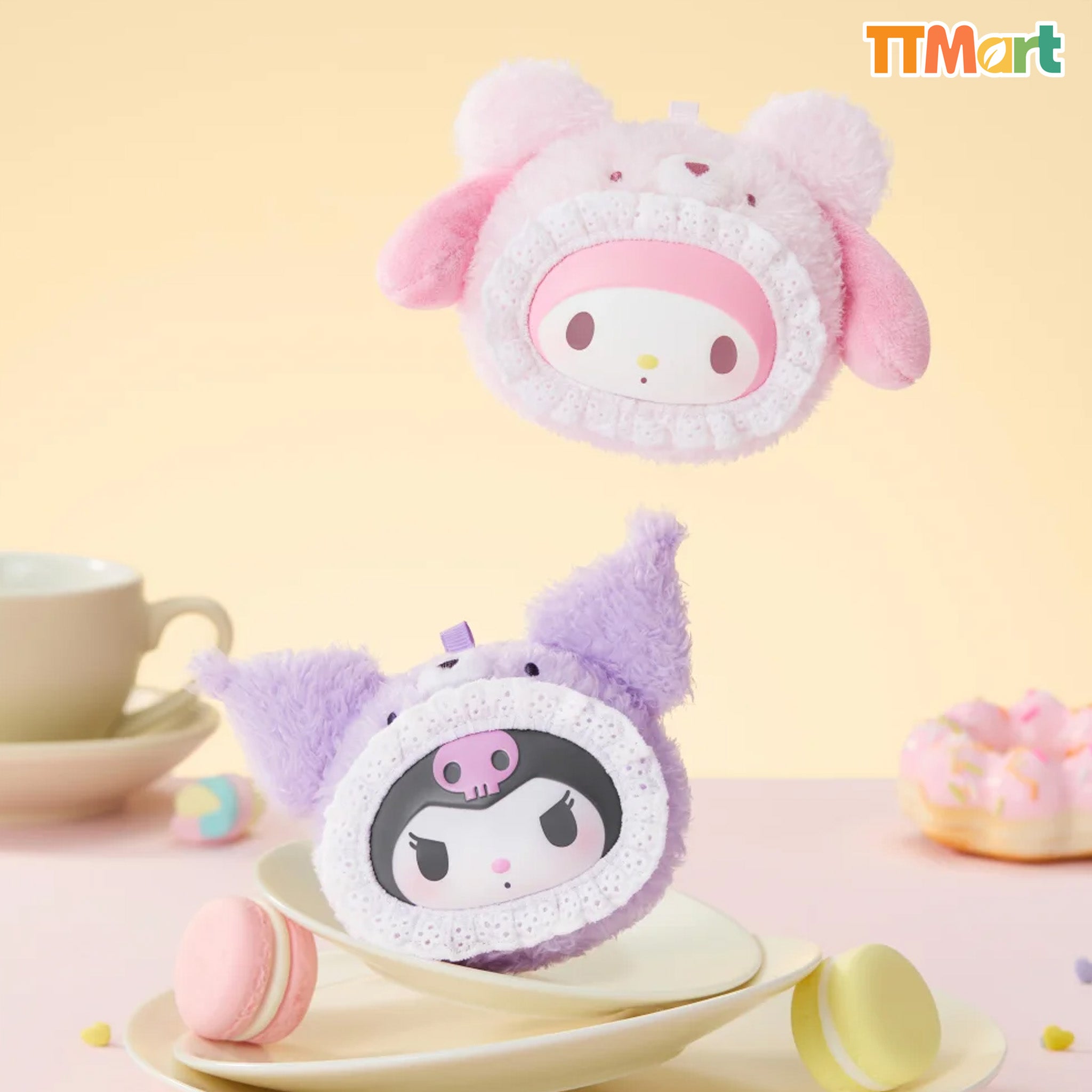 SANRIO Fluffy Teddy Bear Plush Pendant Series Blind Box