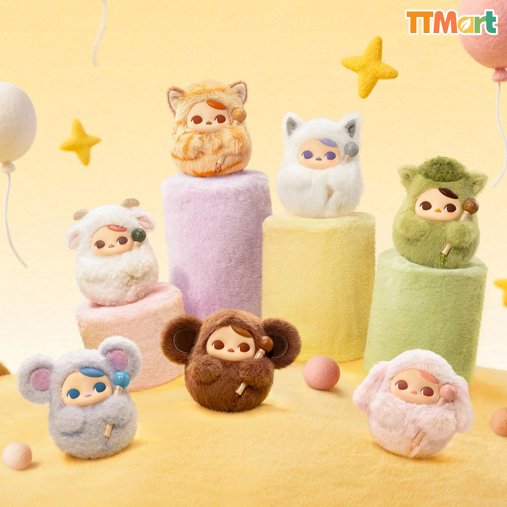 Pucky Tap Tap Babies Series-Vinyl Plush Pendant Blind Box