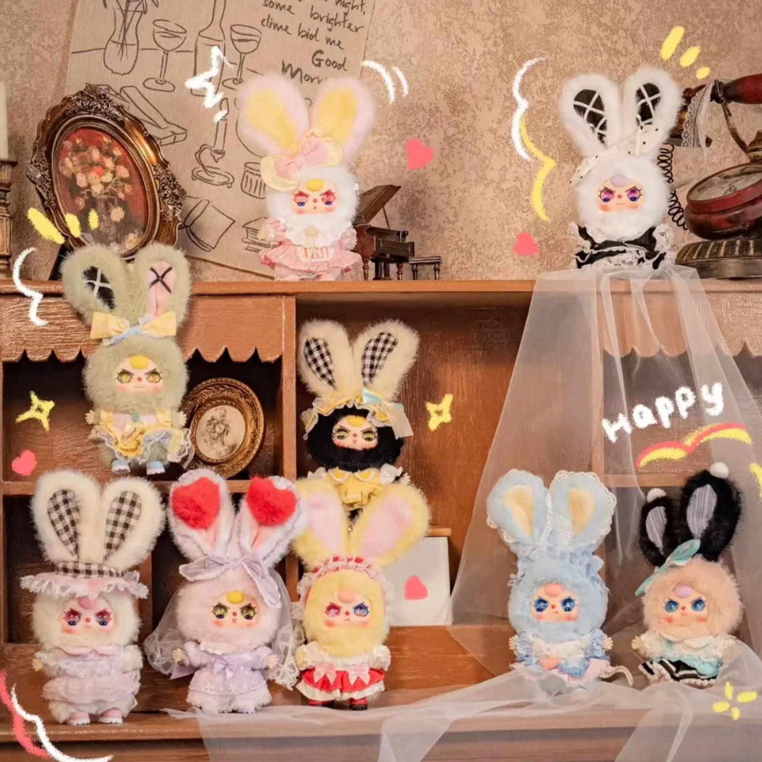 Baby Three 100% Lolita Mini Series Plush Gift Box Comfirmed Design