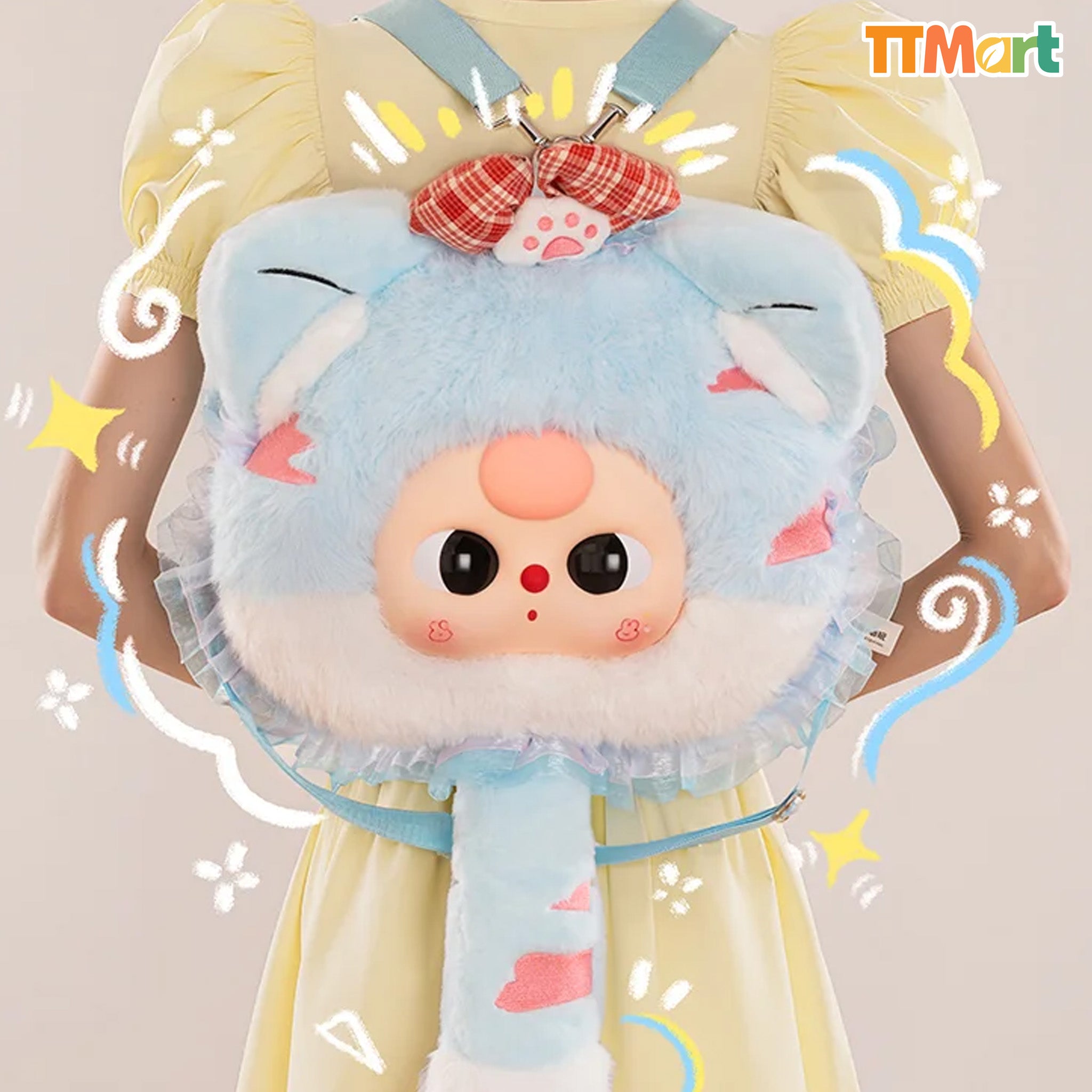 Baby Three 400% Fairy Tale World Backpack Plush Blind Box