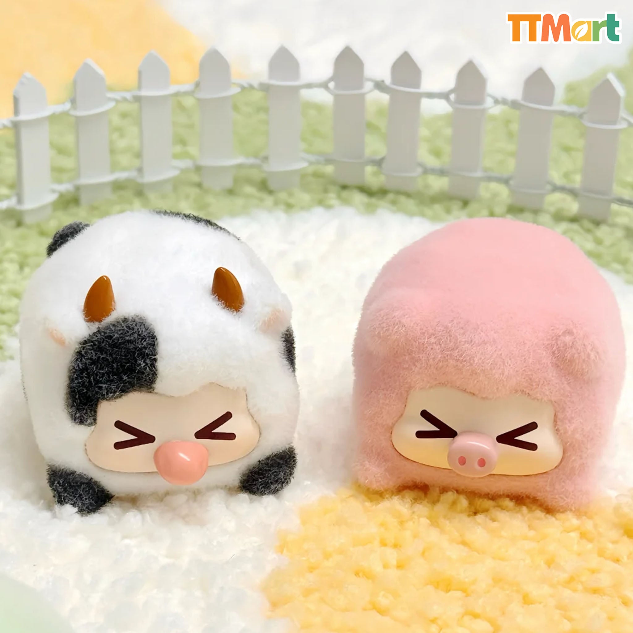 RABBIT KIKI Flocked Baby Animals Series Blind Box