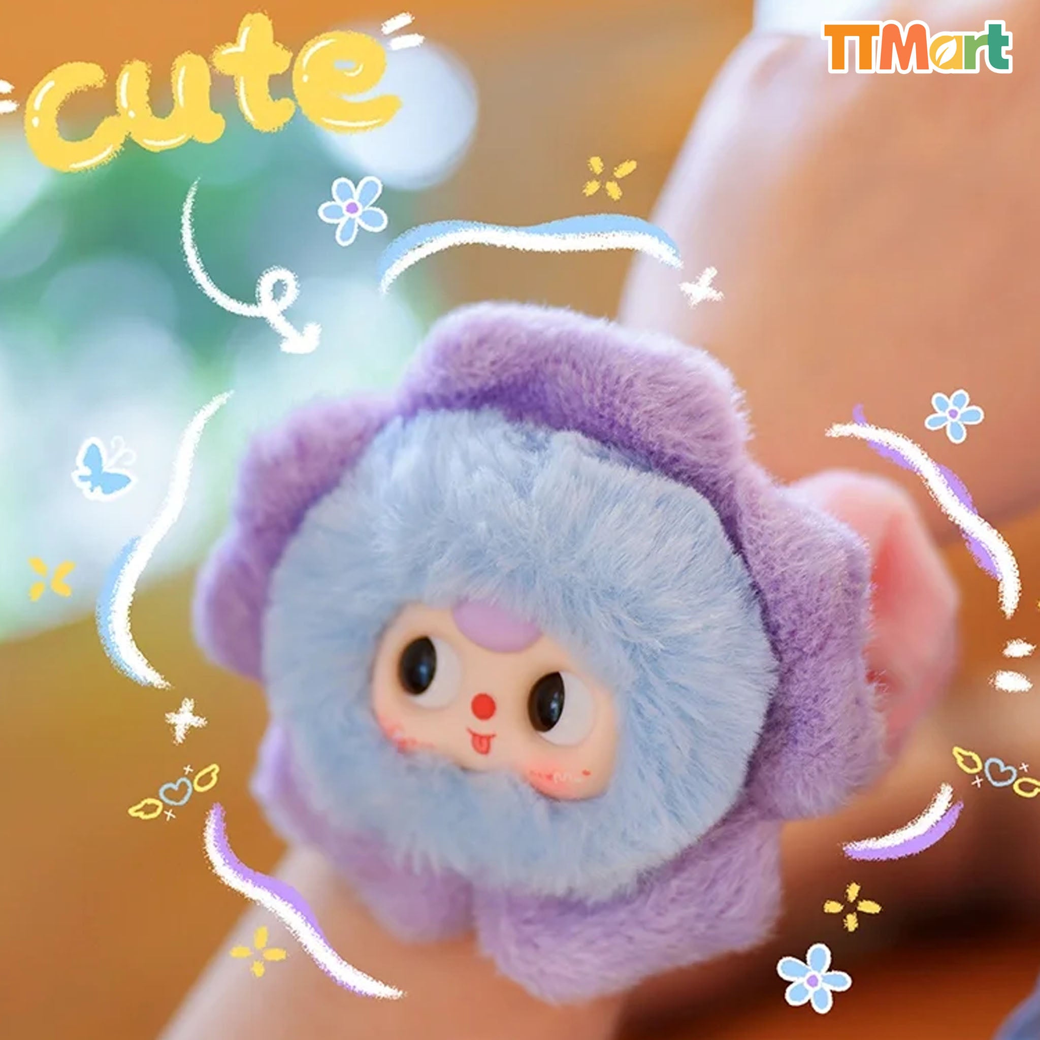 Baby Three Flower Hair Rope Scrunchie Plush Series Blind Box