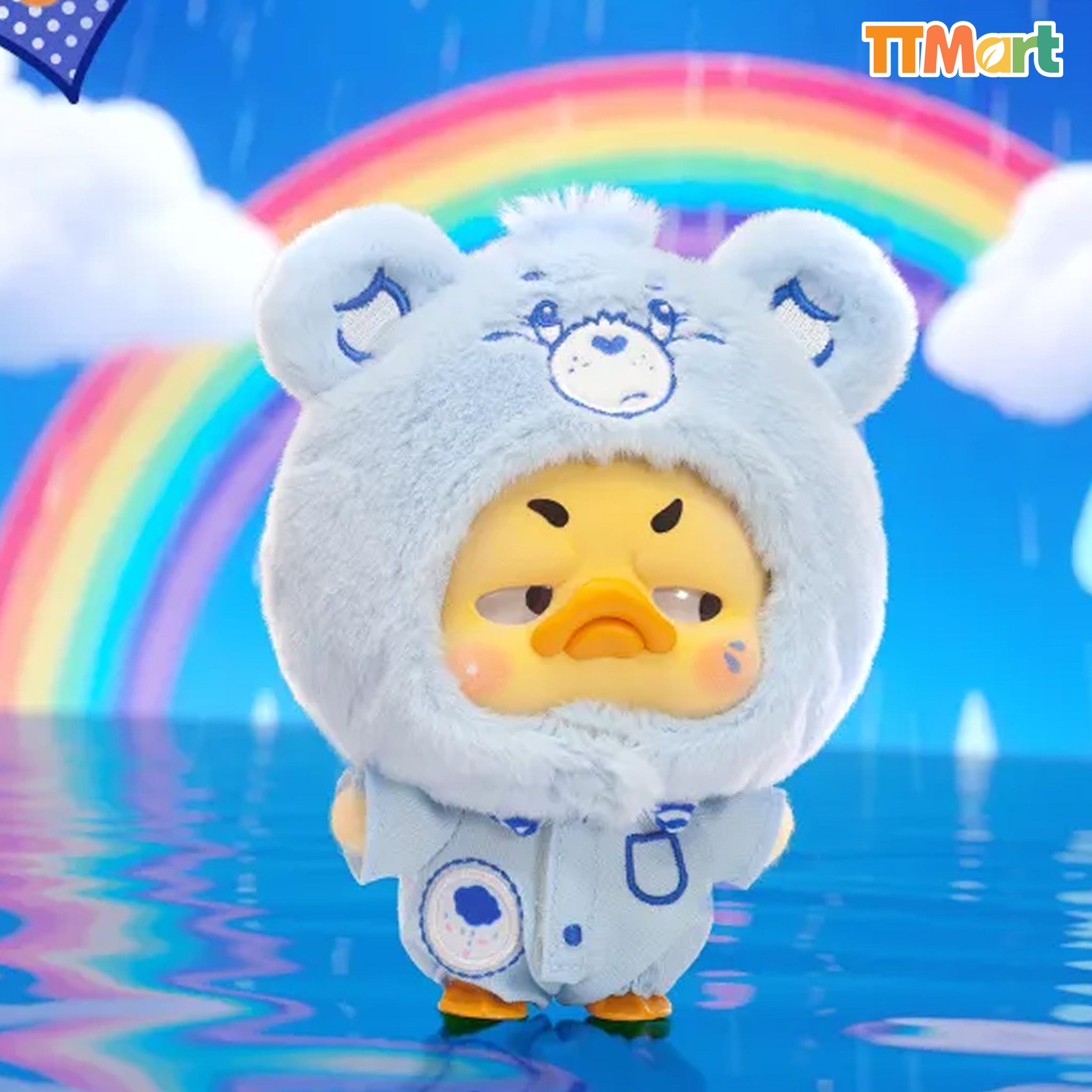 UPSETDUCK X Care Bears Neon Sweetheart Duck Series Plush Blind Box