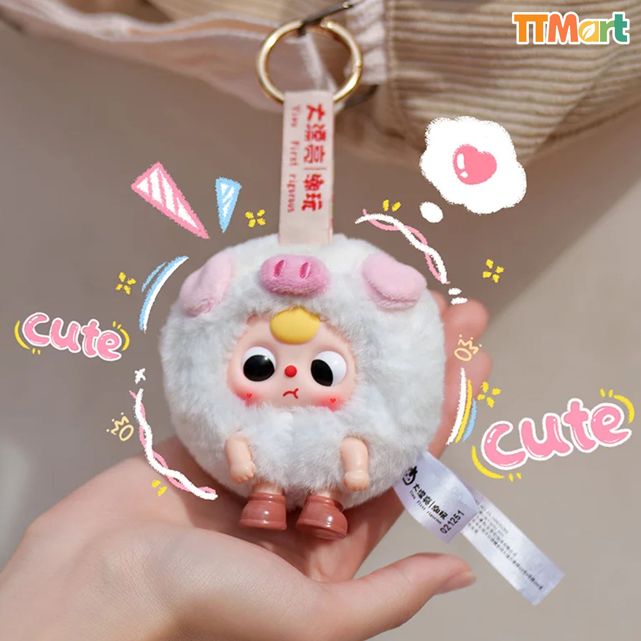 Baby Three Round Beast Series Plush Blind Box