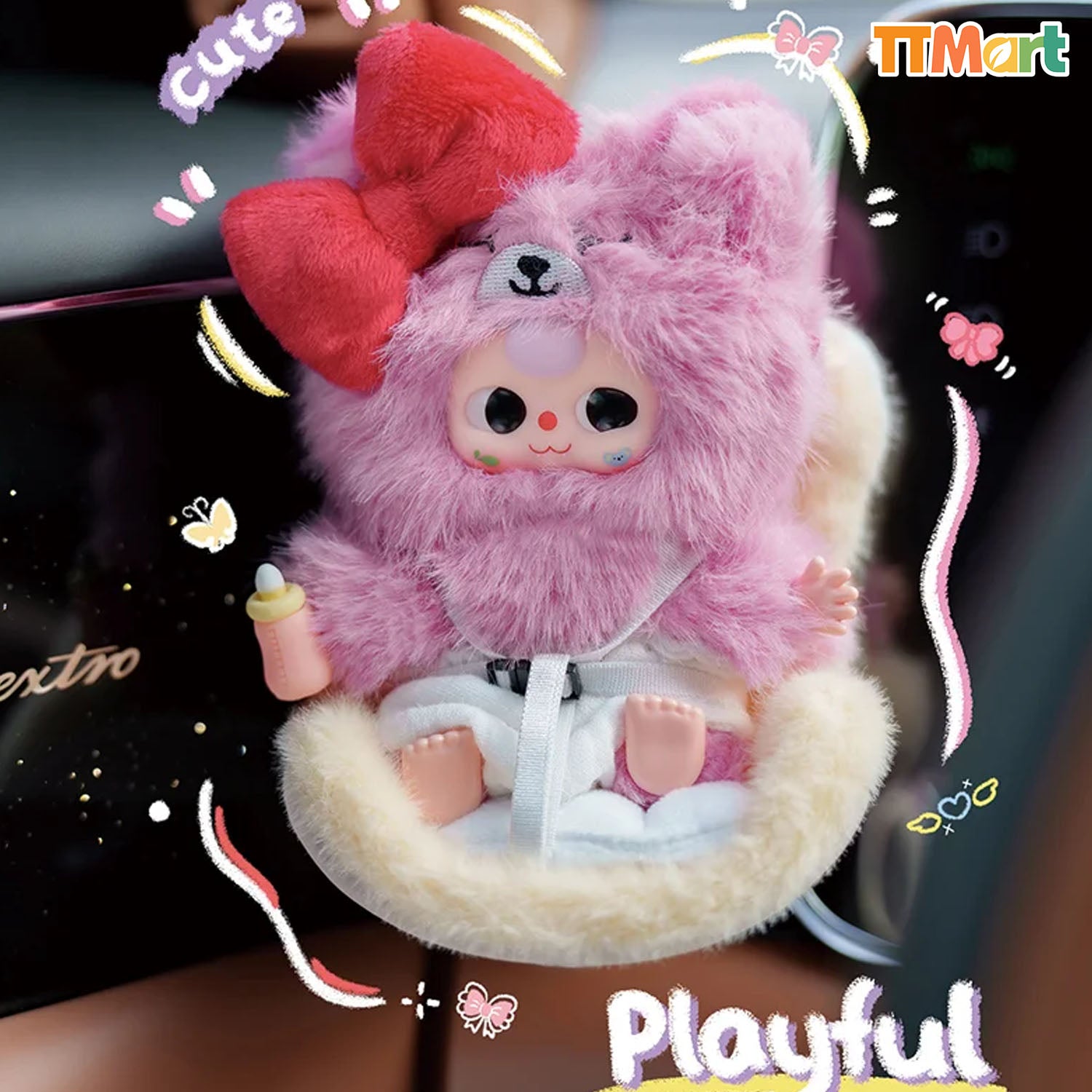Baby Three Vehicle Mounted Baby Plush Series Blind Box