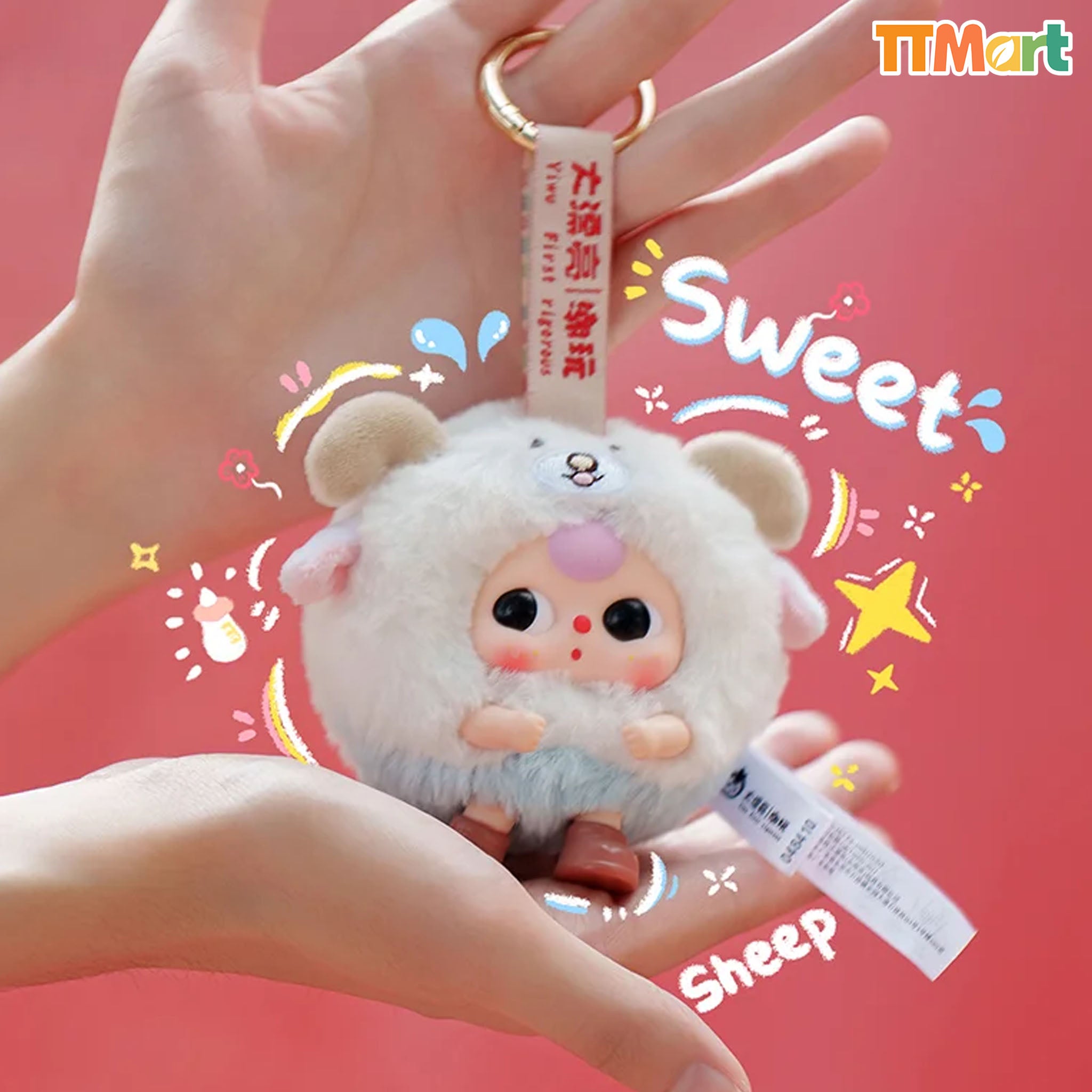 Baby Three Round Beast Series Plush Blind Box