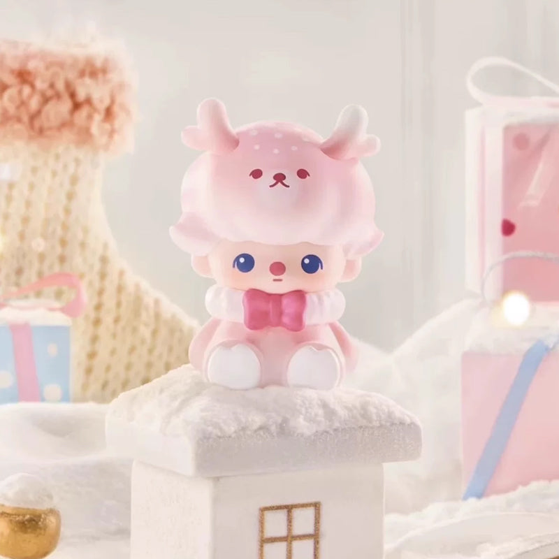 DIMOO POP BEAN Pink Deer Christmas Hongkong Limited