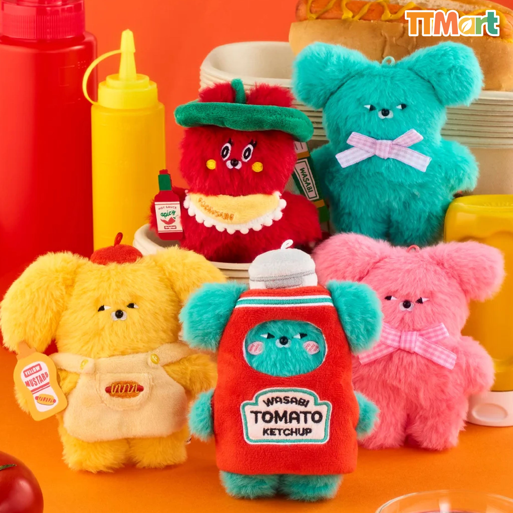 WASABI BEAR Flavor Series Plush Keychain Blind Box