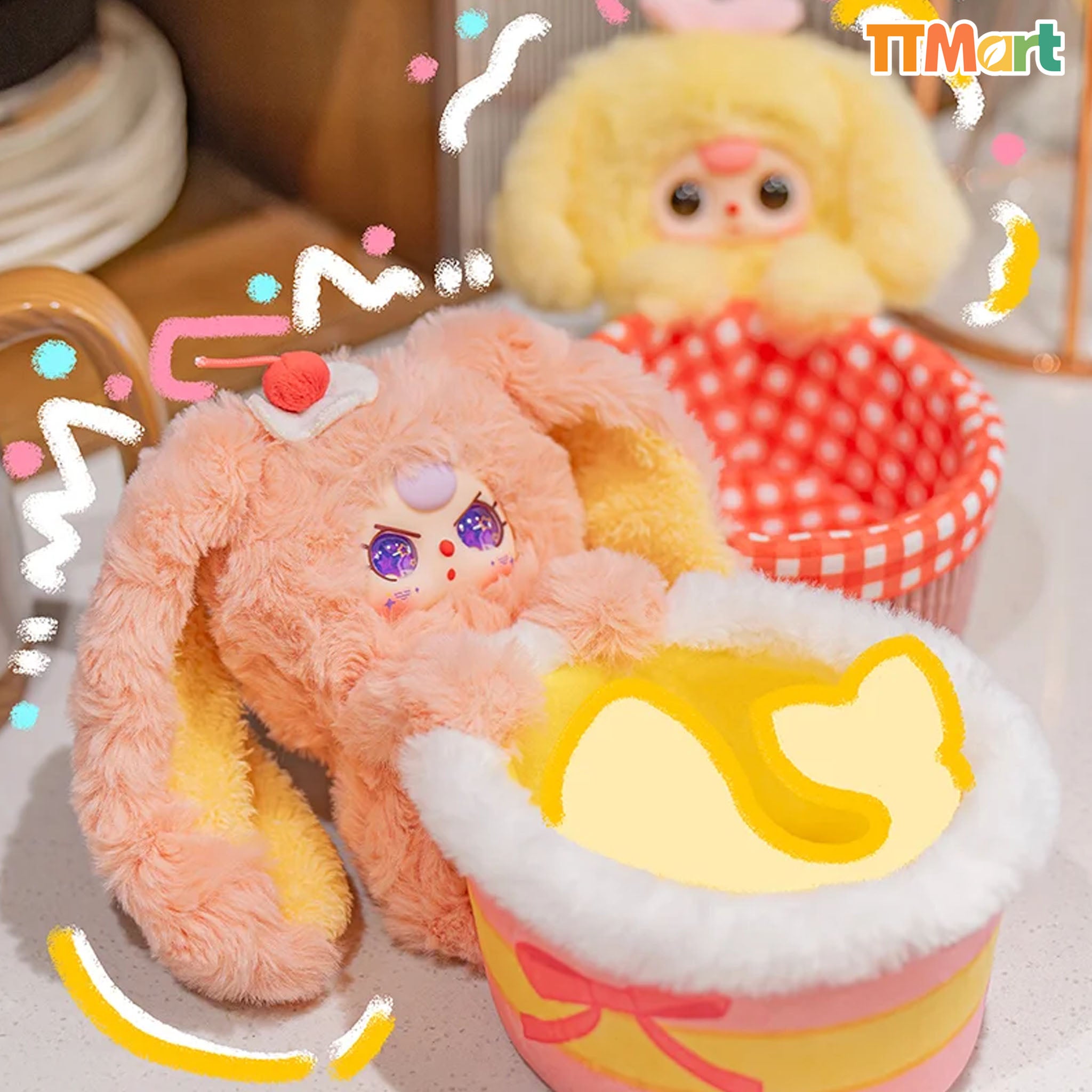 Baby Three Storage Basket Plush Blind Box