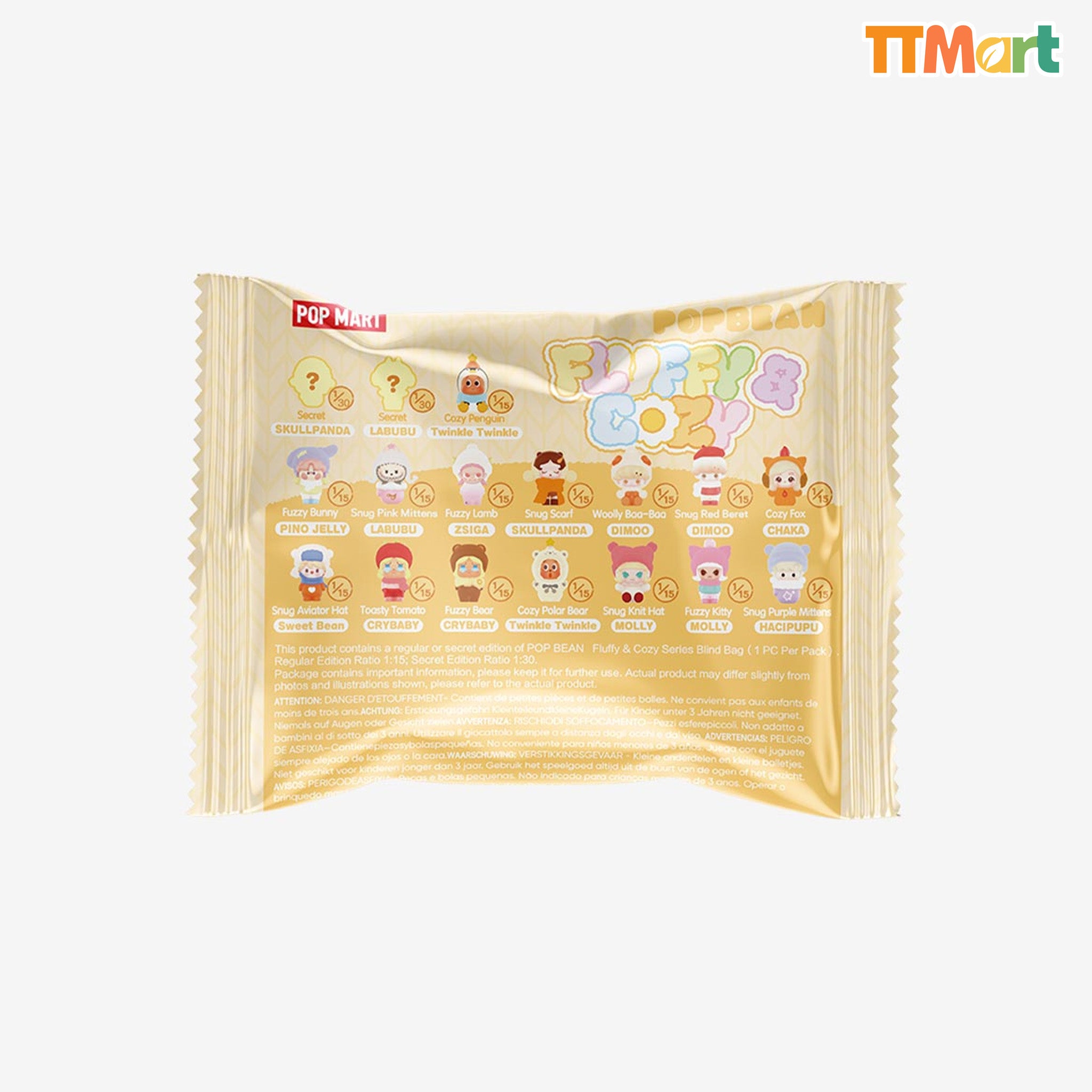 POP BEAN Fluffy & Cozy Series Blind Bag (1 PC Per Pack)