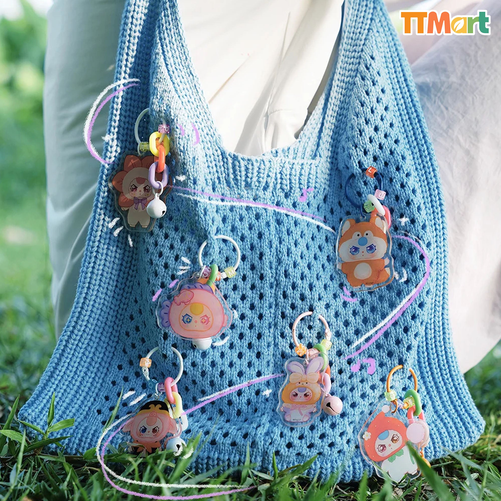 Baby Three Acrylic Charm Keychain Series Blind Bag